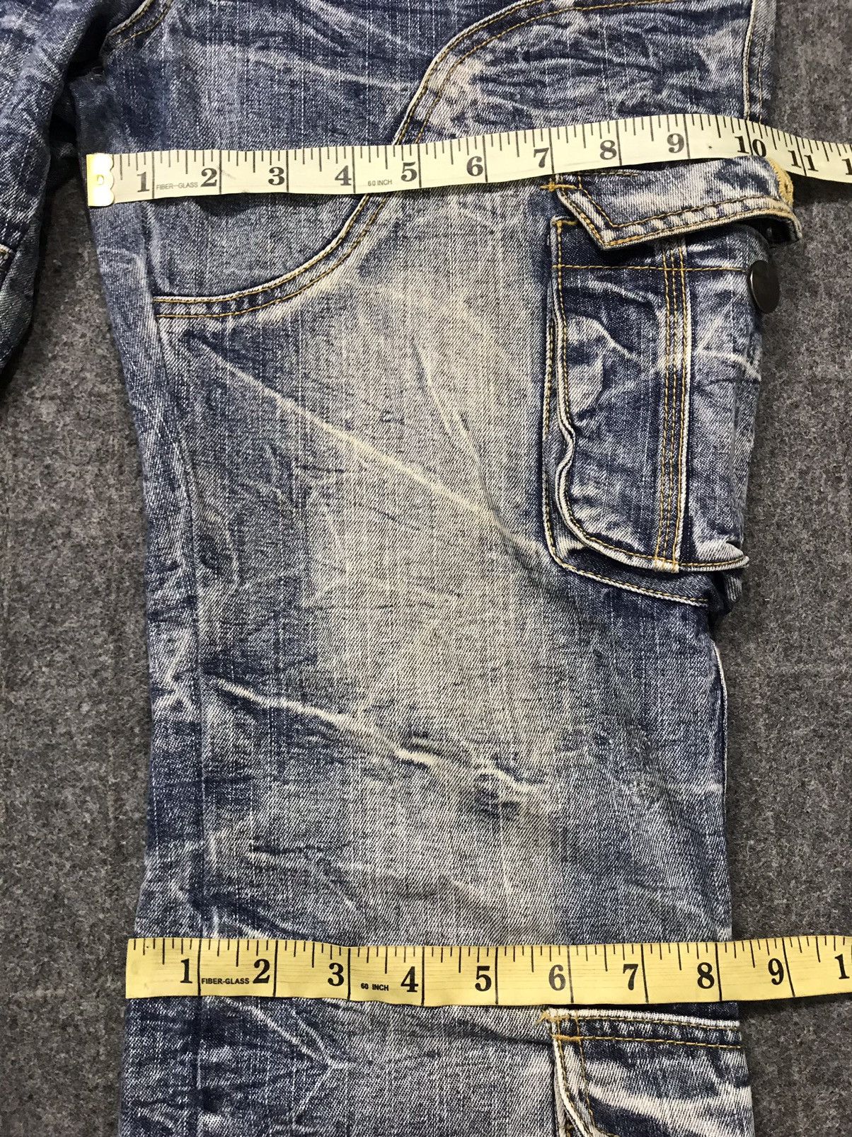 LOWBOX Lowbox Cargo Multipocket Indigo Whisker Tactical Denim Size US 32 / EU 48 - 13 Thumbnail
