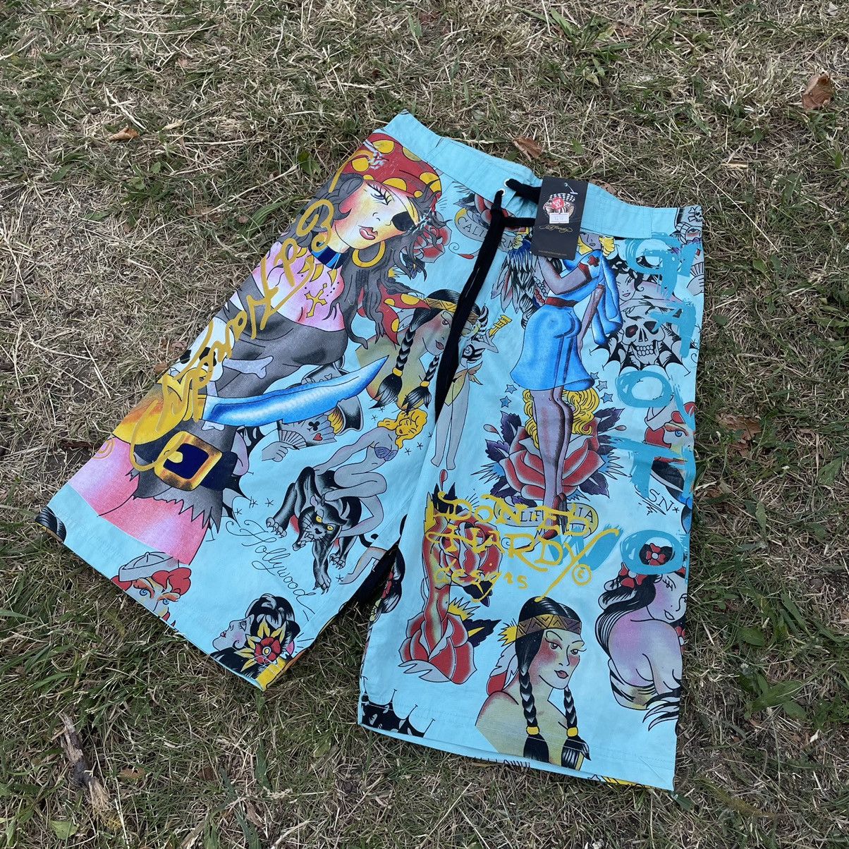 Vintage Vintage 90s All Over Print Baggy Shorts Rave Streetwear 32 Size US 32 / EU 48 - 2 Thumbnail