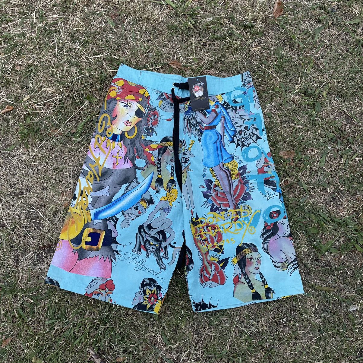 Vintage Vintage 90s All Over Print Baggy Shorts Rave Streetwear 32 Size US 32 / EU 48 - 1 Thumbnail