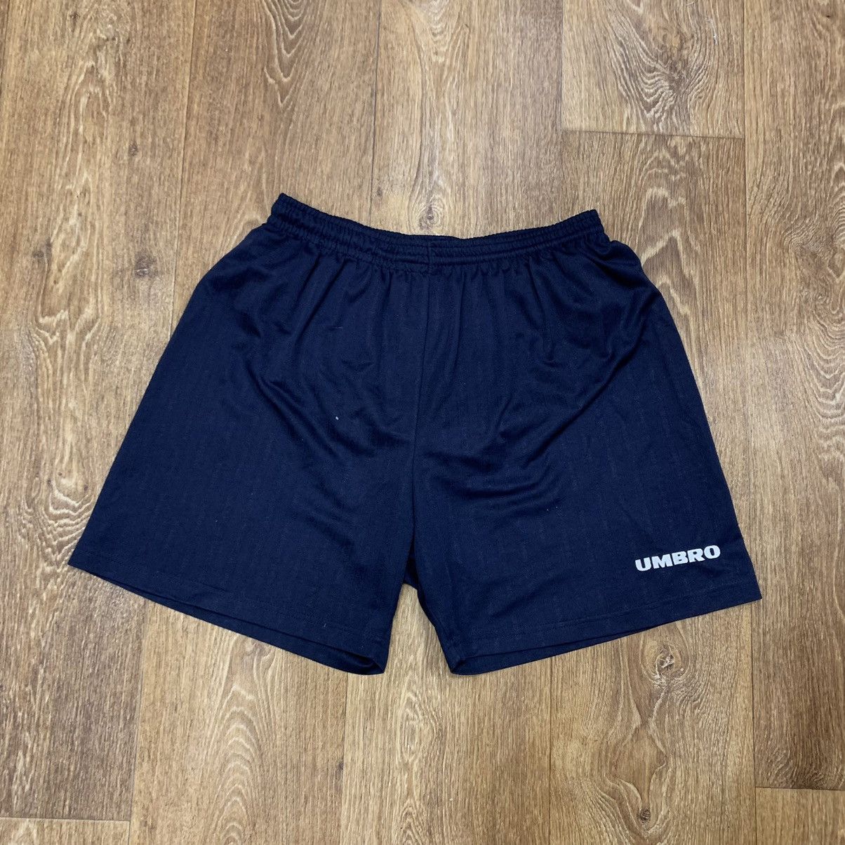 Vintage Y2K Umbro Logo Shorts Streetwear Skate Baggy Navy Faded 30 Size US 30 / EU 46 - 1 Thumbnail