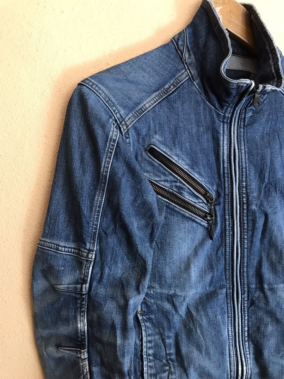 If Six Was Nine Evenriver Biker Racing Denim Jacket Size US S / EU 44-46 / 1 - 9 Thumbnail
