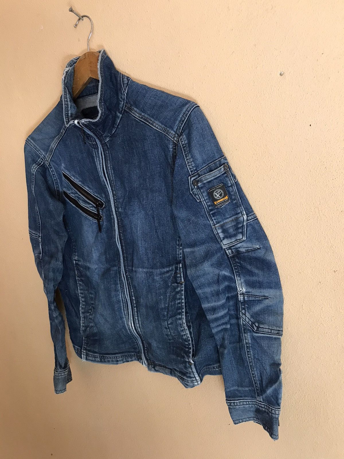 If Six Was Nine Evenriver Biker Racing Denim Jacket Size US S / EU 44-46 / 1 - 3 Thumbnail