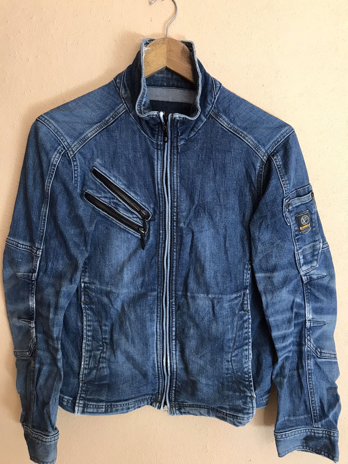 If Six Was Nine Evenriver Biker Racing Denim Jacket Size US S / EU 44-46 / 1 - 4 Thumbnail