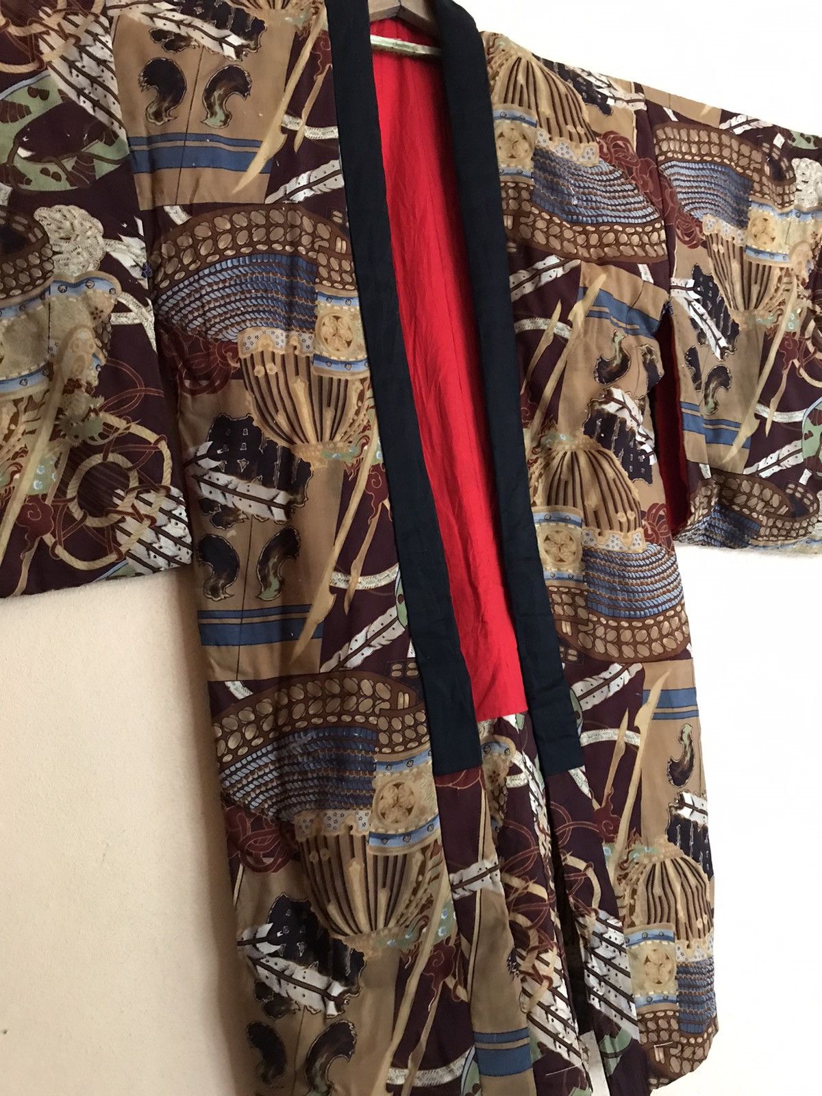 Other RARE JAPANESE TRADITIONAL SILK GOLD SAMURAI STYLE OVERPRINT Size US M / EU 48-50 / 2 - 8 Thumbnail