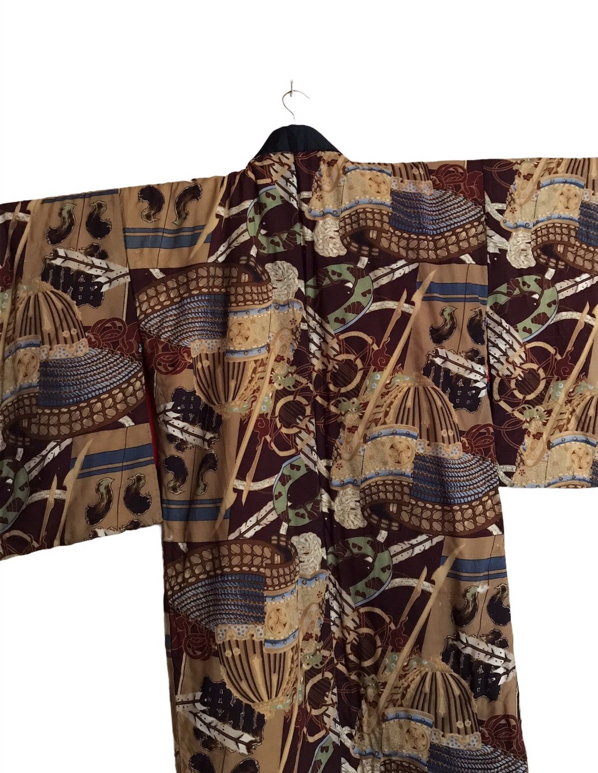 Other RARE JAPANESE TRADITIONAL SILK GOLD SAMURAI STYLE OVERPRINT Size US M / EU 48-50 / 2 - 7 Thumbnail