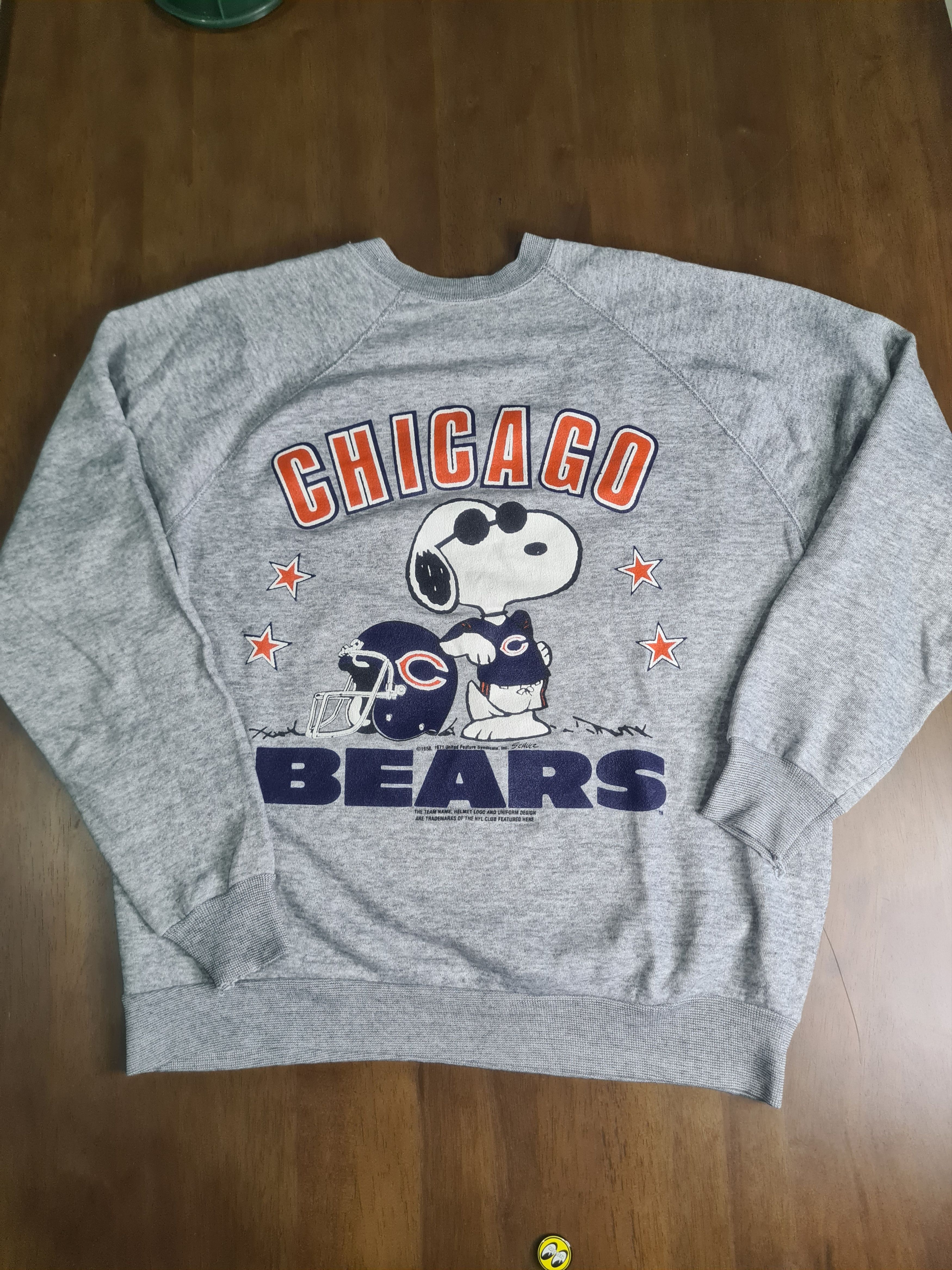 NFL × Peanuts × Vintage Vintage peanuts chicago bear NFL sweaters Size US XL / EU 56 / 4 - 1 Thumbnail
