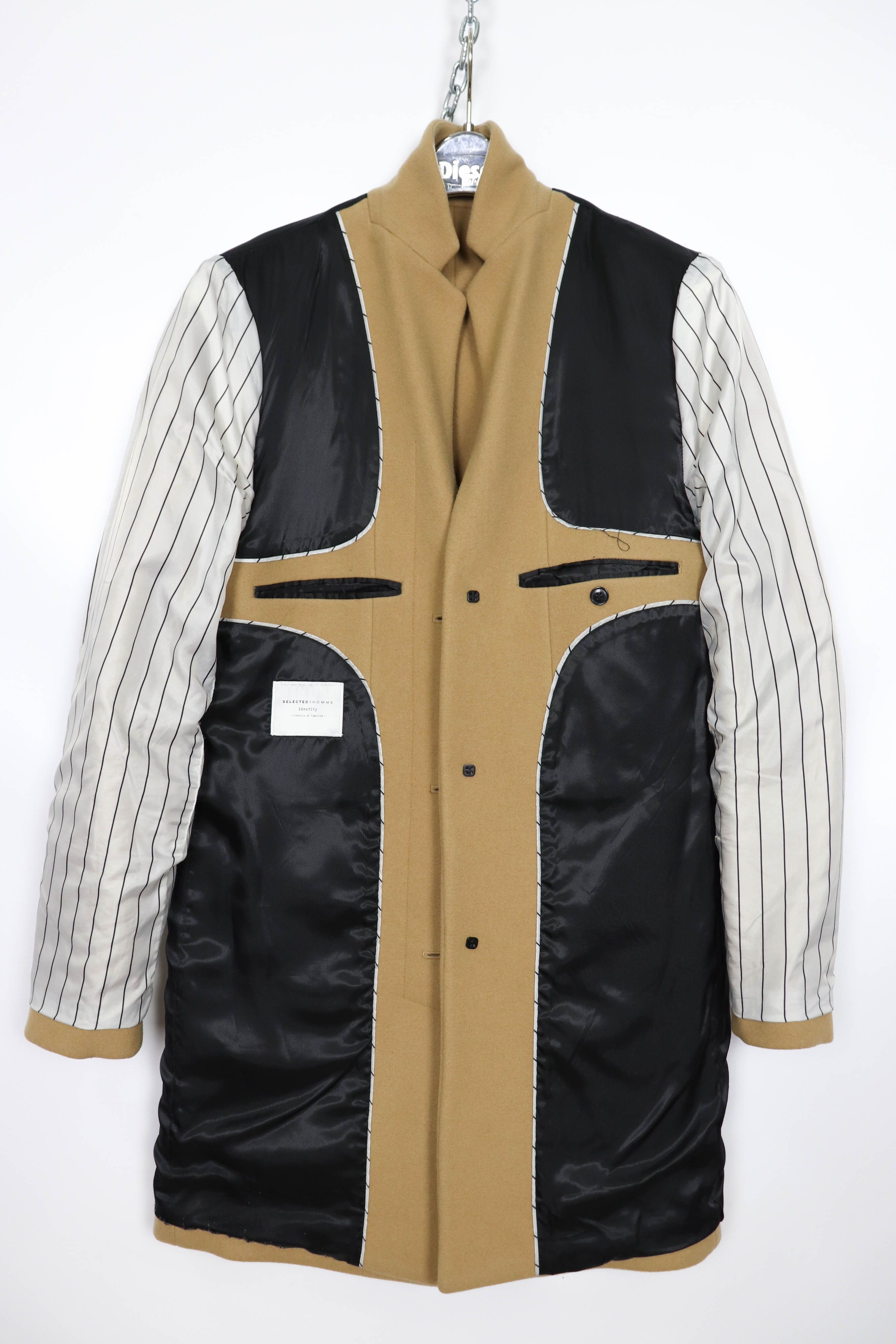 Selected Homme Selected / HOMME Camel Beige Wool Cashmere Blend Coat Size US L / EU 52-54 / 3 - 8 Thumbnail