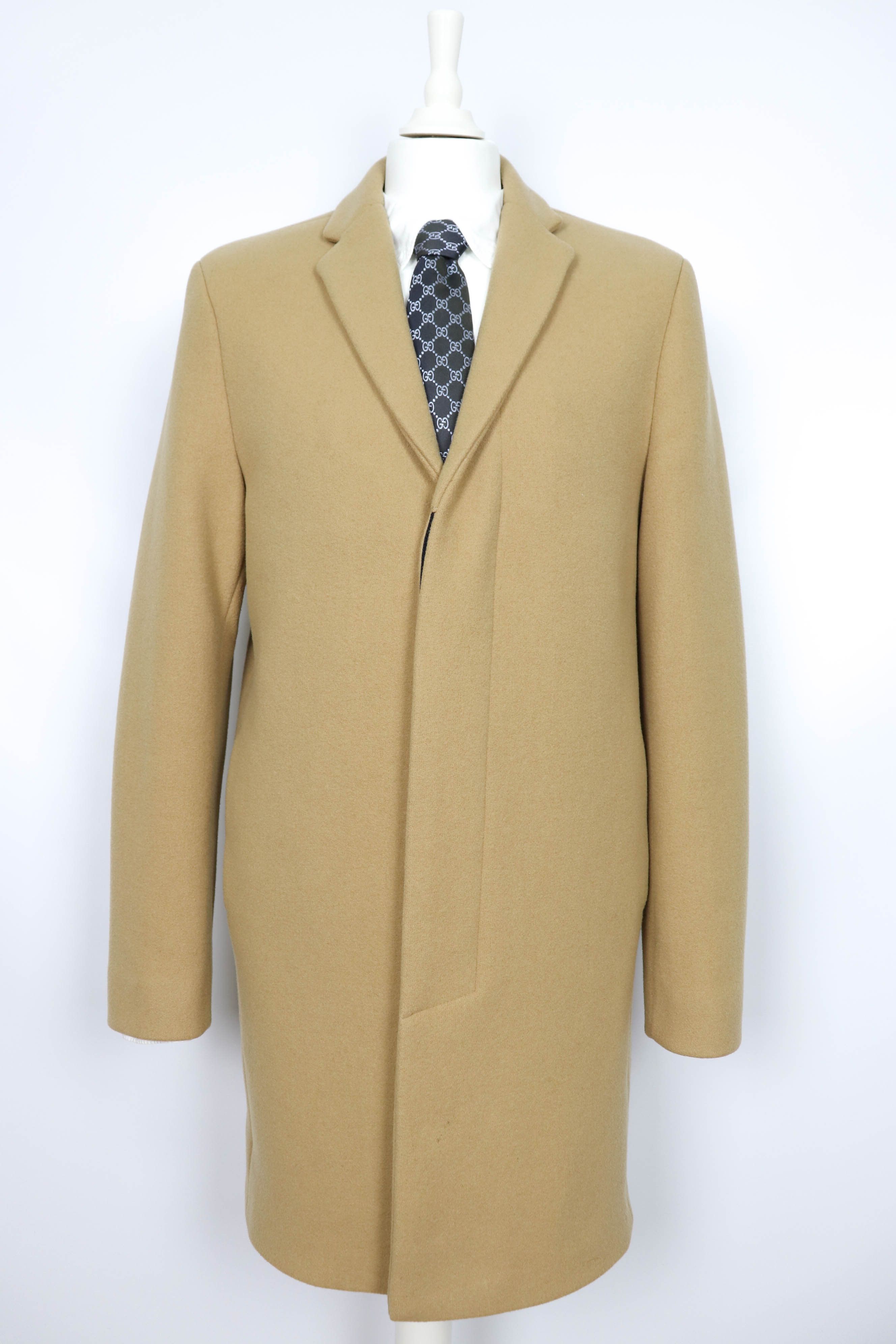 Selected Homme Selected / HOMME Camel Beige Wool Cashmere Blend Coat Size US L / EU 52-54 / 3 - 1 Thumbnail