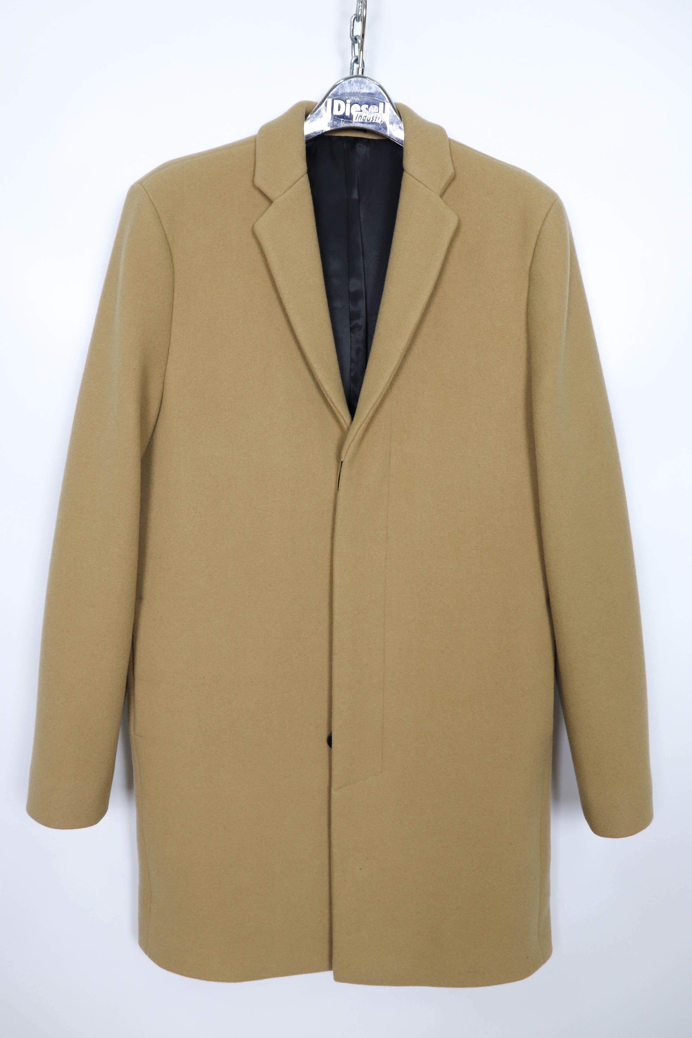 Selected Homme Selected / HOMME Camel Beige Wool Cashmere Blend Coat Size US L / EU 52-54 / 3 - 3 Thumbnail