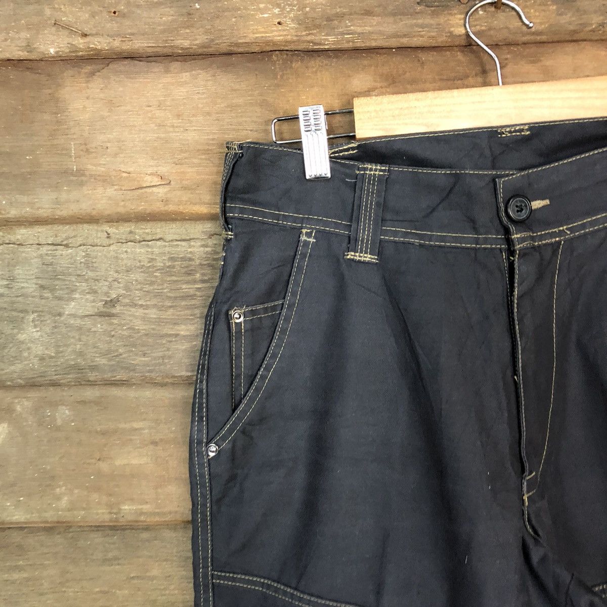 Japanese Brand Glodiotor Black utility tactical Cargo Pants #5678 Size US 29 - 4 Thumbnail
