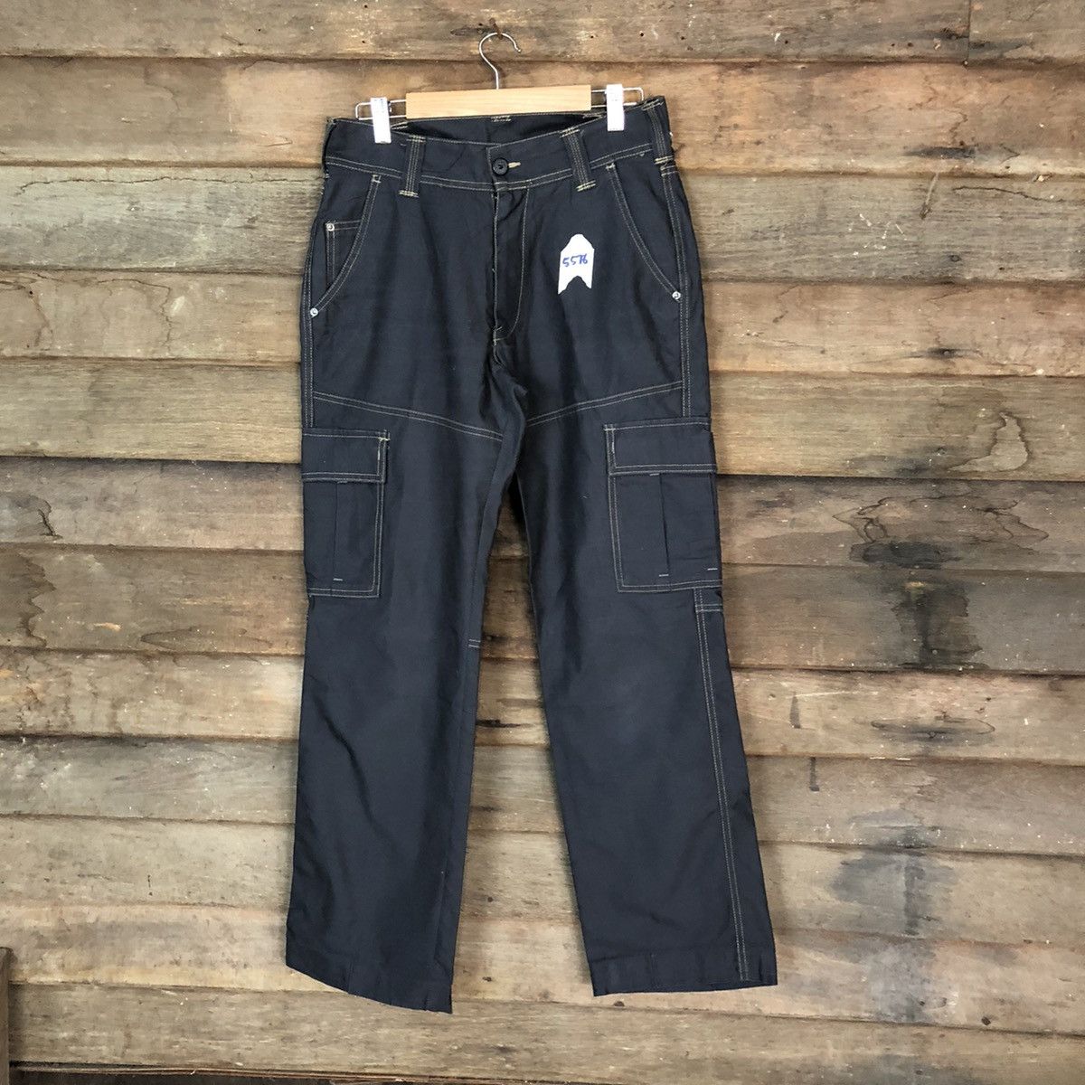 Japanese Brand Glodiotor Black utility tactical Cargo Pants #5678 Size US 29 - 1 Thumbnail