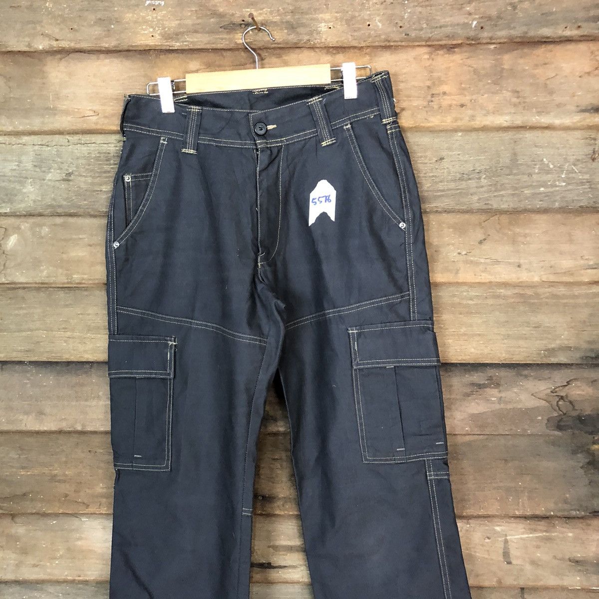 Japanese Brand Glodiotor Black utility tactical Cargo Pants #5678 Size US 29 - 2 Thumbnail