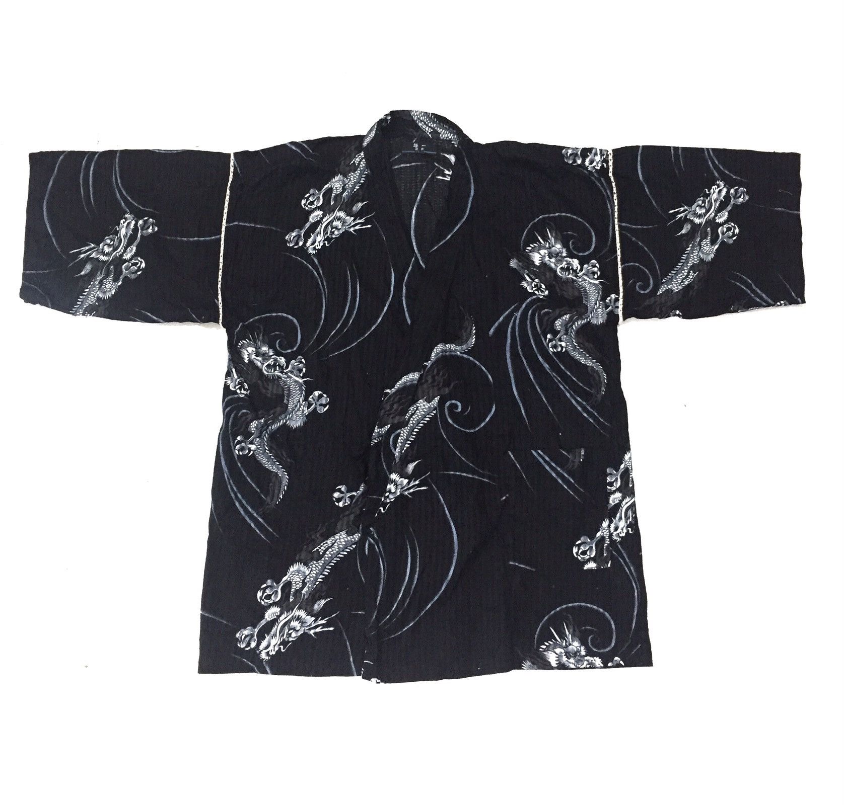Japanese Traditional Hanten Jacket Dragon Ice Japan Style