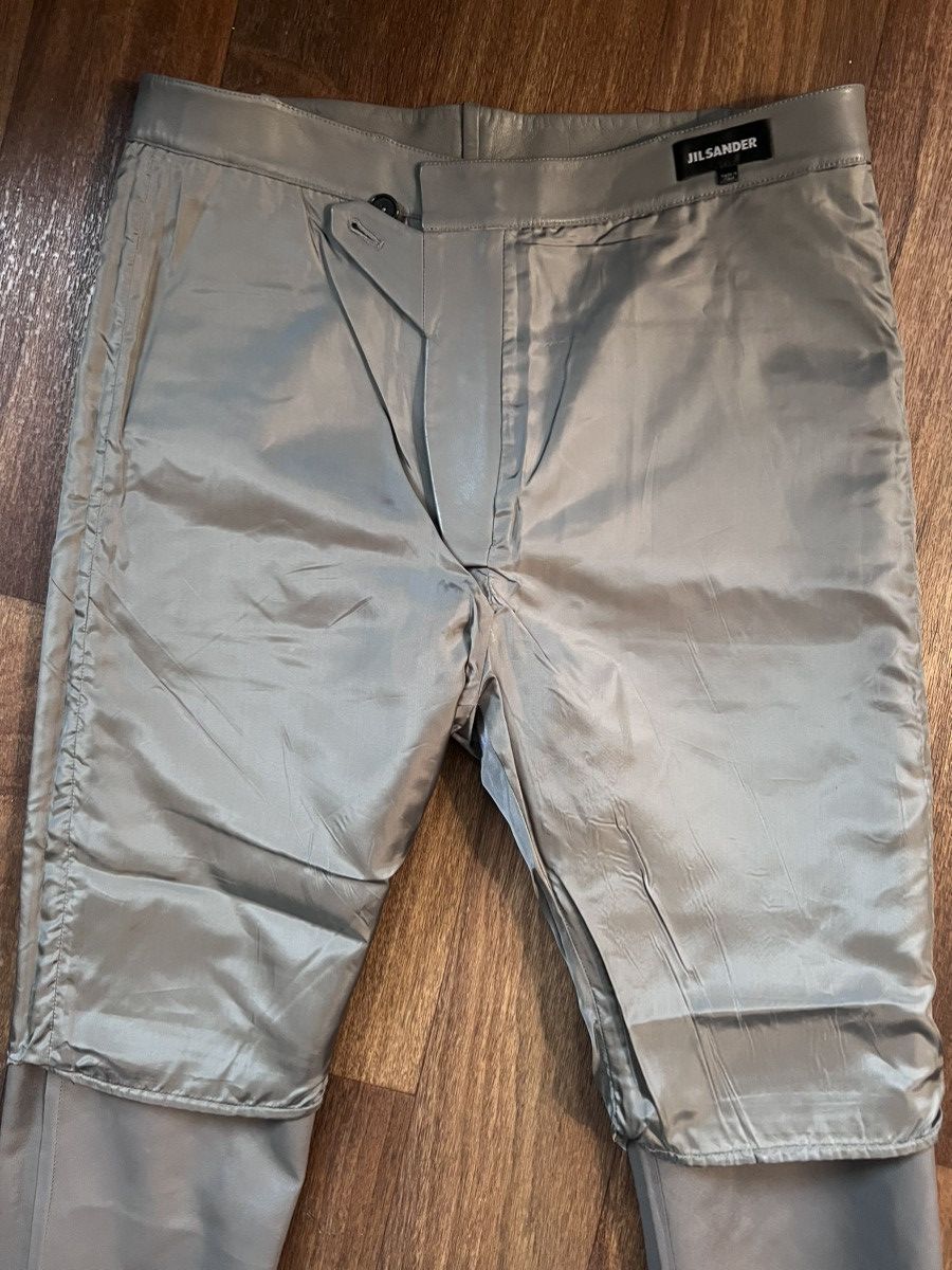 Jil Sander NWT cropped leather trousers, IT48 (fit IT50), Italy Size US 34 / EU 50 - 11 Thumbnail