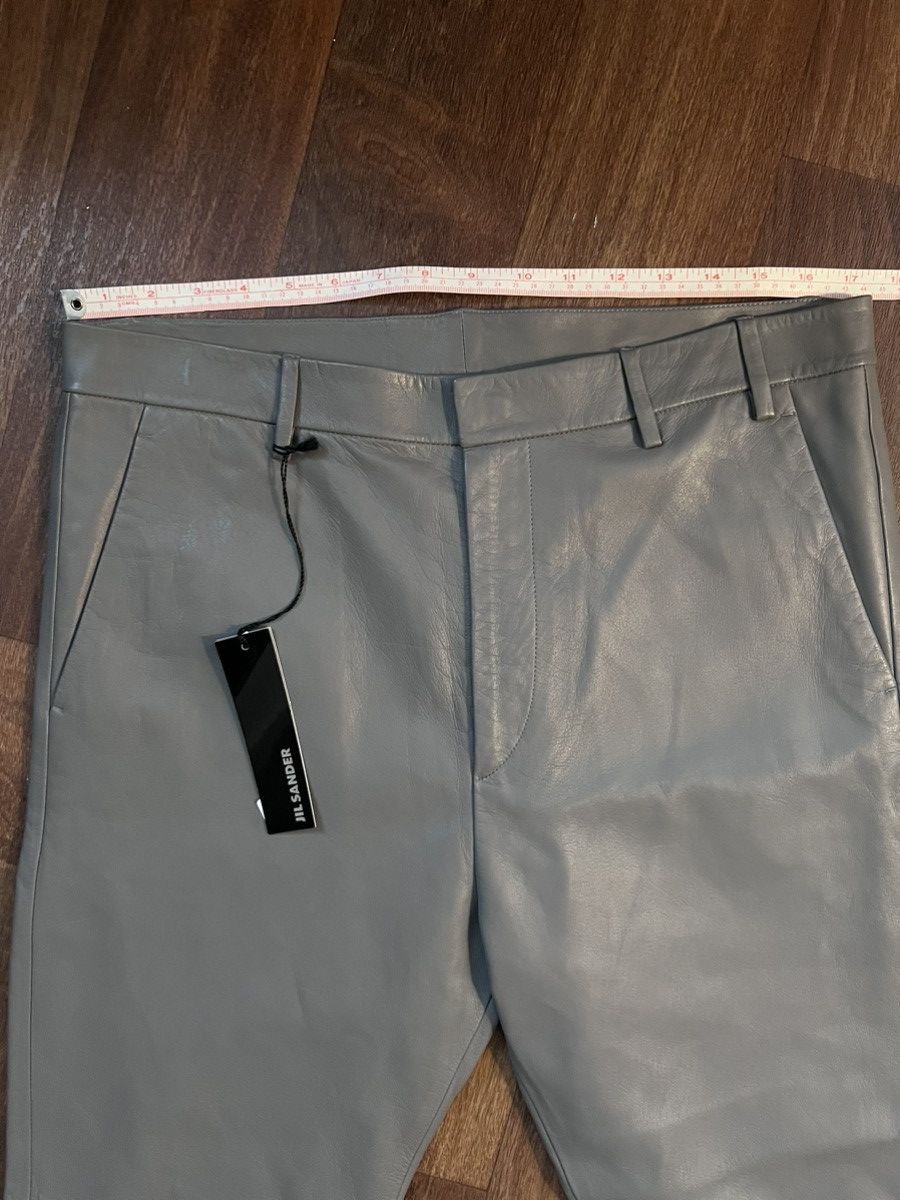 Jil Sander NWT cropped leather trousers, IT48 (fit IT50), Italy Size US 34 / EU 50 - 17 Thumbnail