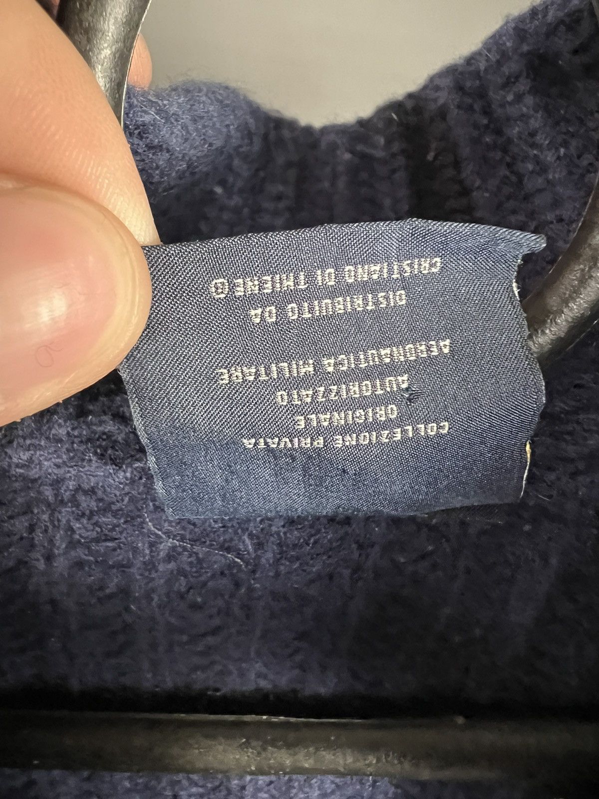 Aeronautica Militare × Vintage VTG Aaronautica militare Navy Blue Full Zip Logo Sweater Size US XL / EU 56 / 4 - 5 Thumbnail