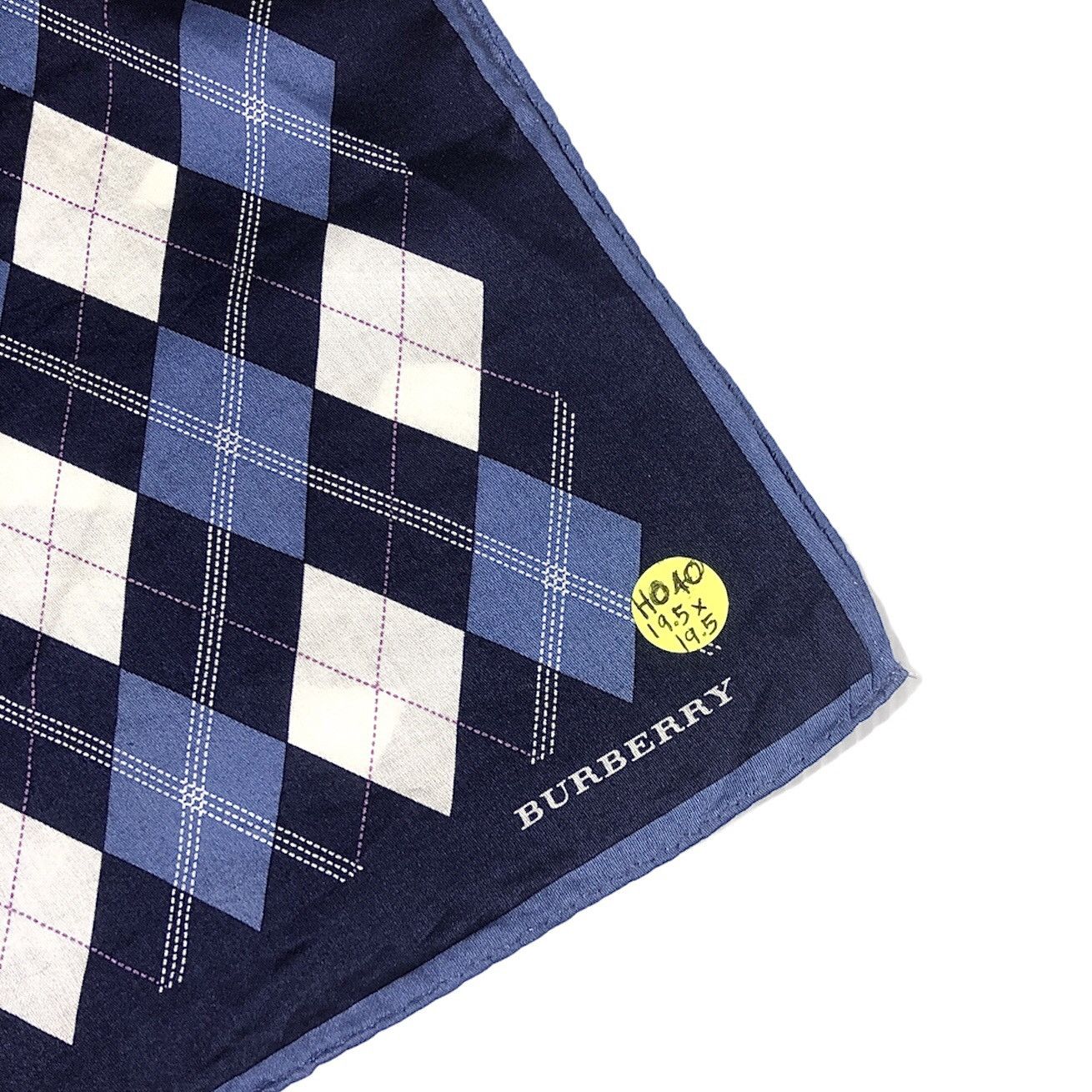 Burberry Burberry Diamond Checkered Handkerchief Pocketsquare Bandana Size ONE SIZE - 4 Thumbnail