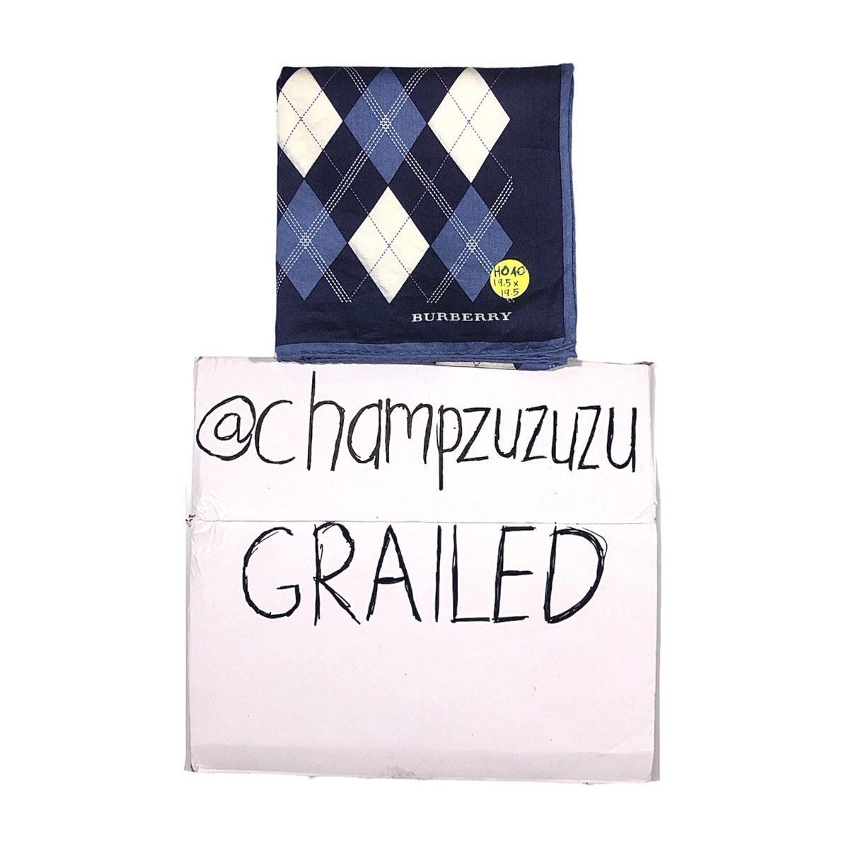 Burberry Burberry Diamond Checkered Handkerchief Pocketsquare Bandana Size ONE SIZE - 5 Thumbnail