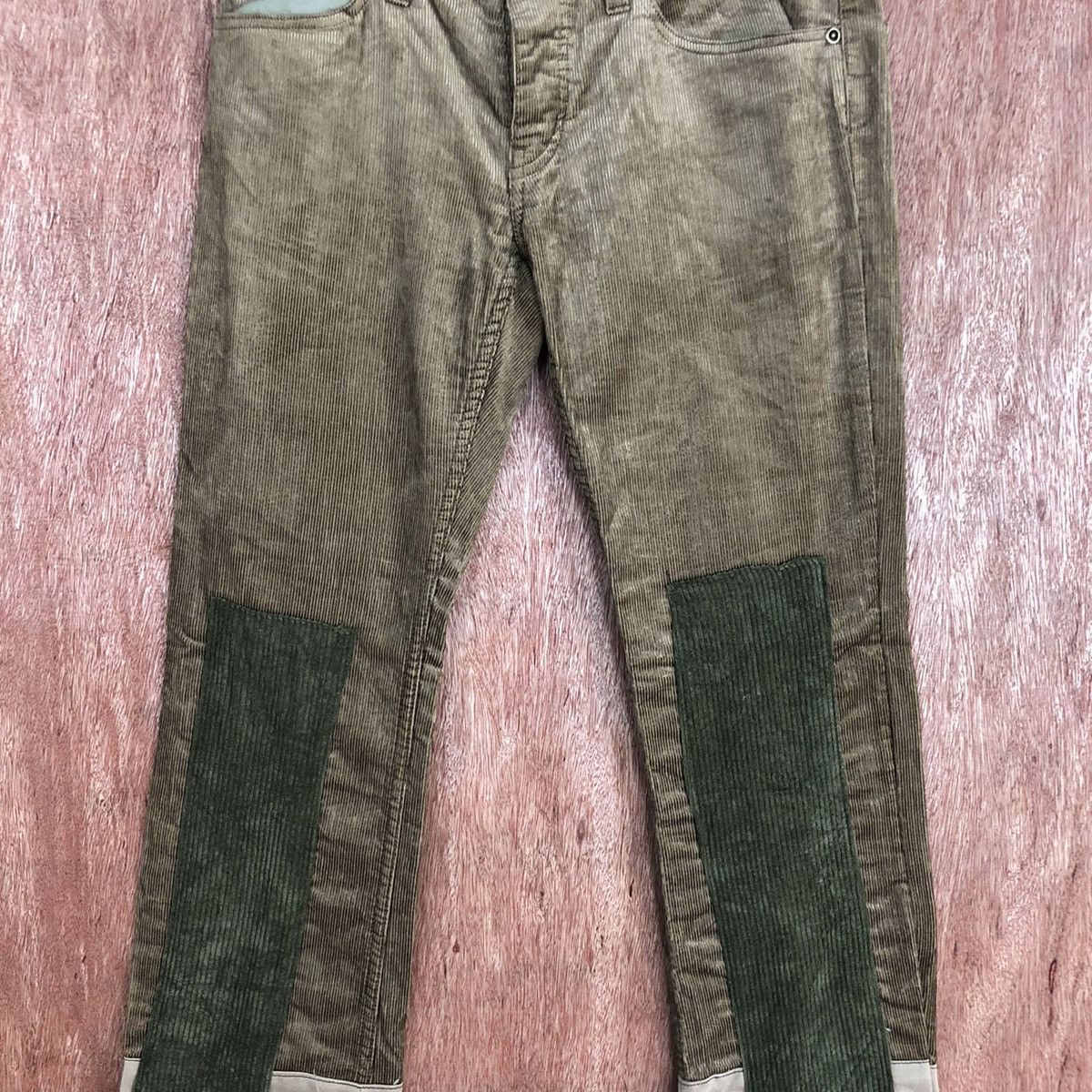 Hysteric Glamour DLL Hysterics reworked custom patchwork Corduroy Pants #c920 Size US 28 / EU 44 - 4 Thumbnail