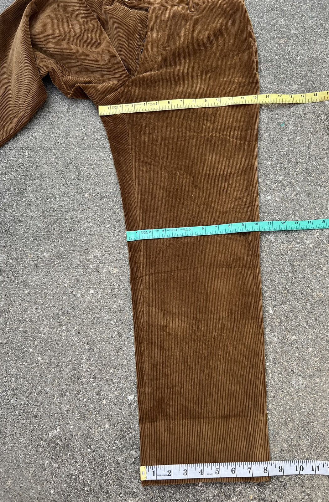 Rota Vintage Rota Pantaloni Di Sartoria Brown Corduroy Trouser Size US 31 - 3 Thumbnail