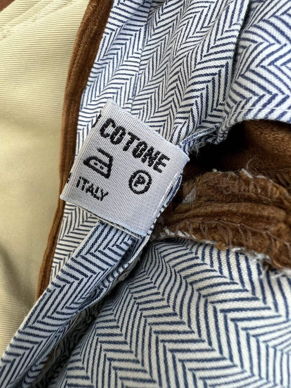 Rota Vintage Rota Pantaloni Di Sartoria Brown Corduroy Trouser Size US 31 - 23 Thumbnail