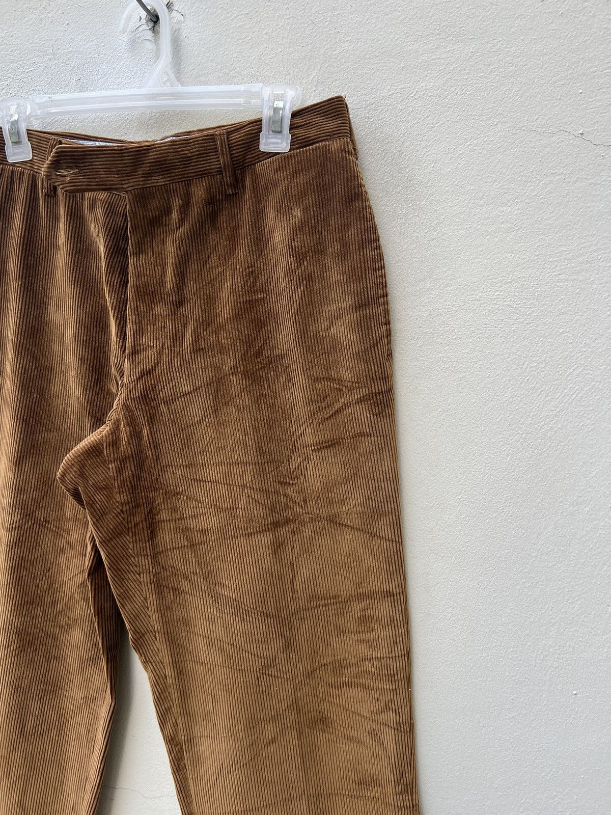 Rota Vintage Rota Pantaloni Di Sartoria Brown Corduroy Trouser Size US 31 - 9 Thumbnail