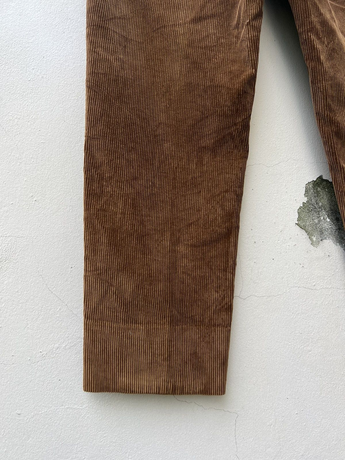 Rota Vintage Rota Pantaloni Di Sartoria Brown Corduroy Trouser Size US 31 - 13 Thumbnail