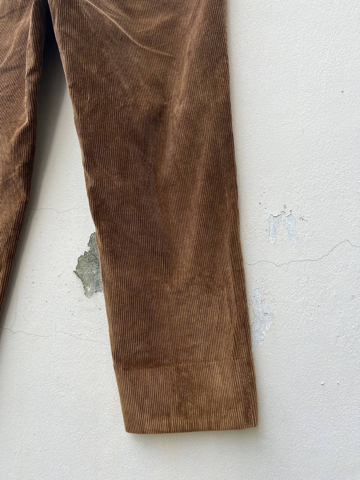 Rota Vintage Rota Pantaloni Di Sartoria Brown Corduroy Trouser Size US 31 - 16 Thumbnail