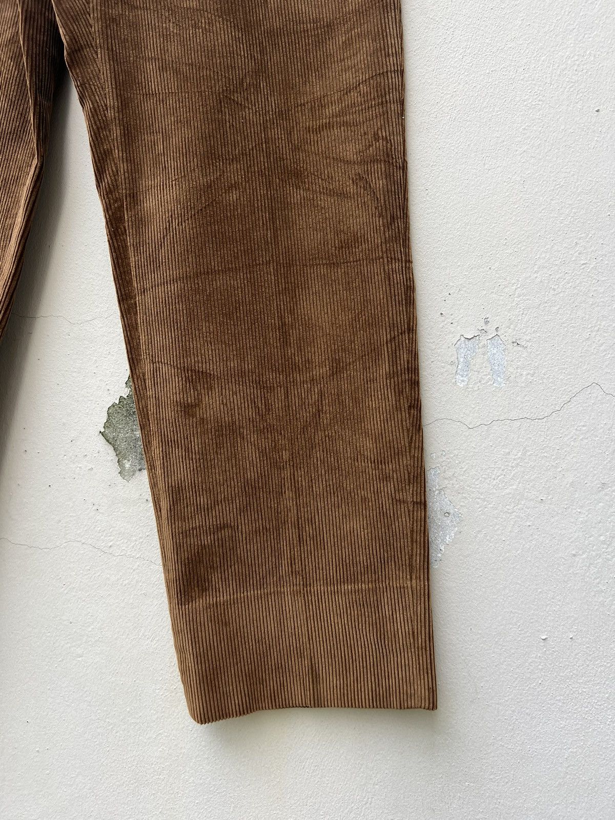Rota Vintage Rota Pantaloni Di Sartoria Brown Corduroy Trouser Size US 31 - 10 Thumbnail