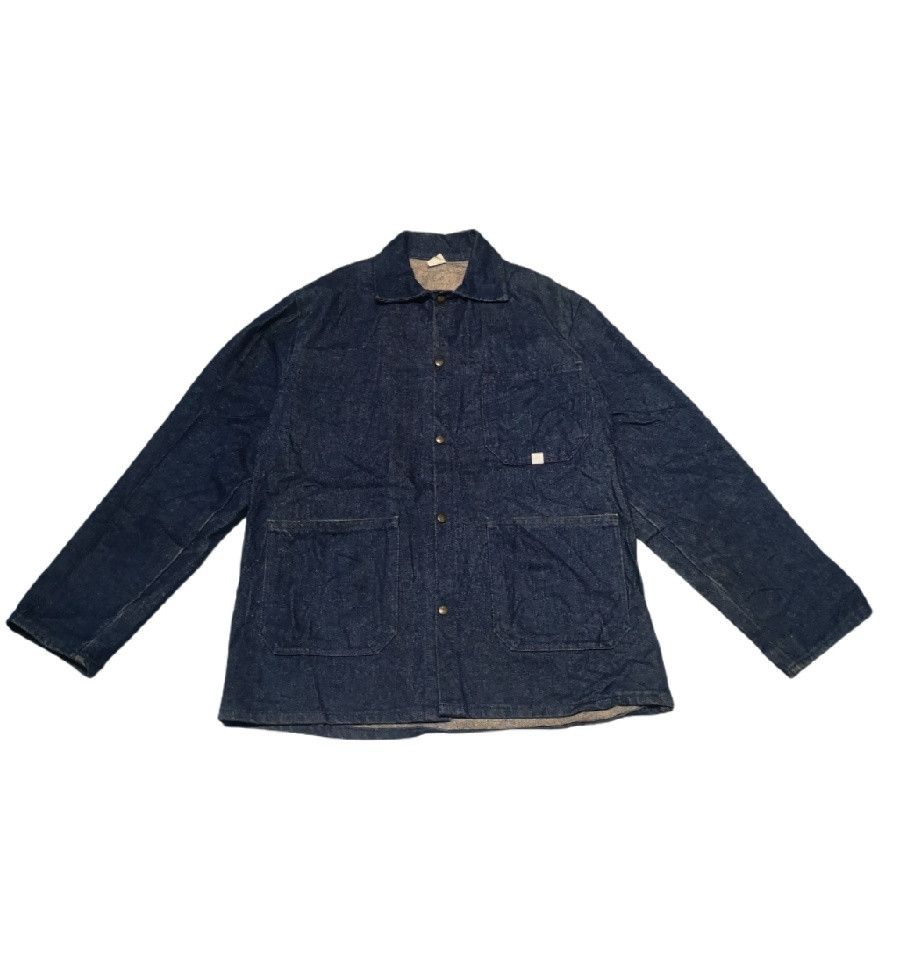 Indigo 🔥Japanese Brand Big Bill Denim Chore Jacket Made In Canada Size US L / EU 52-54 / 3 - 1 Thumbnail