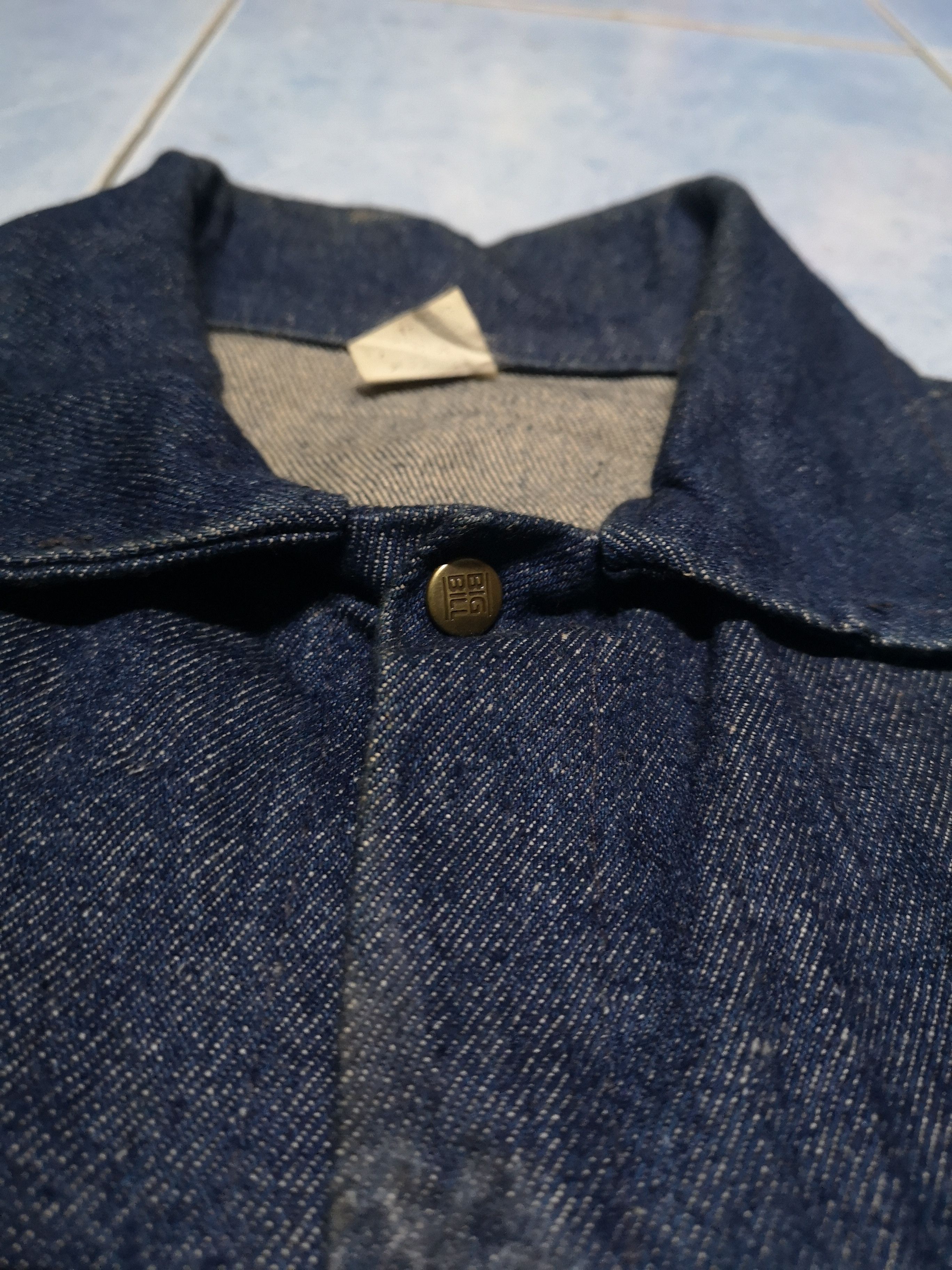 Indigo 🔥Japanese Brand Big Bill Denim Chore Jacket Made In Canada Size US L / EU 52-54 / 3 - 3 Thumbnail