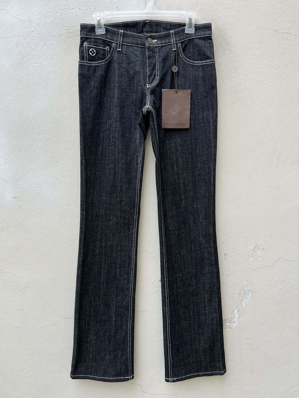 Louis Vuitton NWT LV Denim Flare Jeans Size 26" / US 2 / IT 38 - 1 Thumbnail