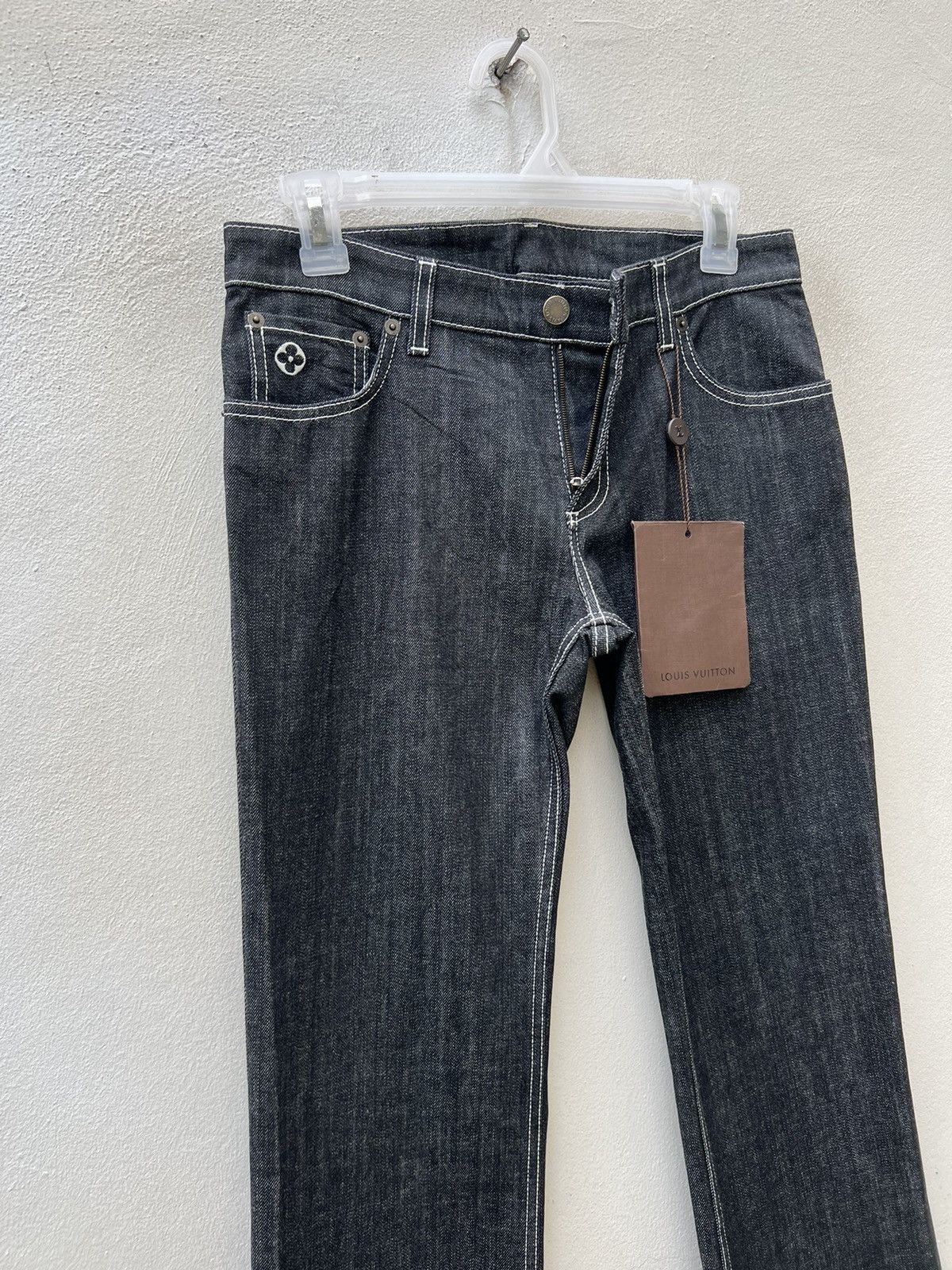 Louis Vuitton NWT LV Denim Flare Jeans Size 26" / US 2 / IT 38 - 3 Thumbnail