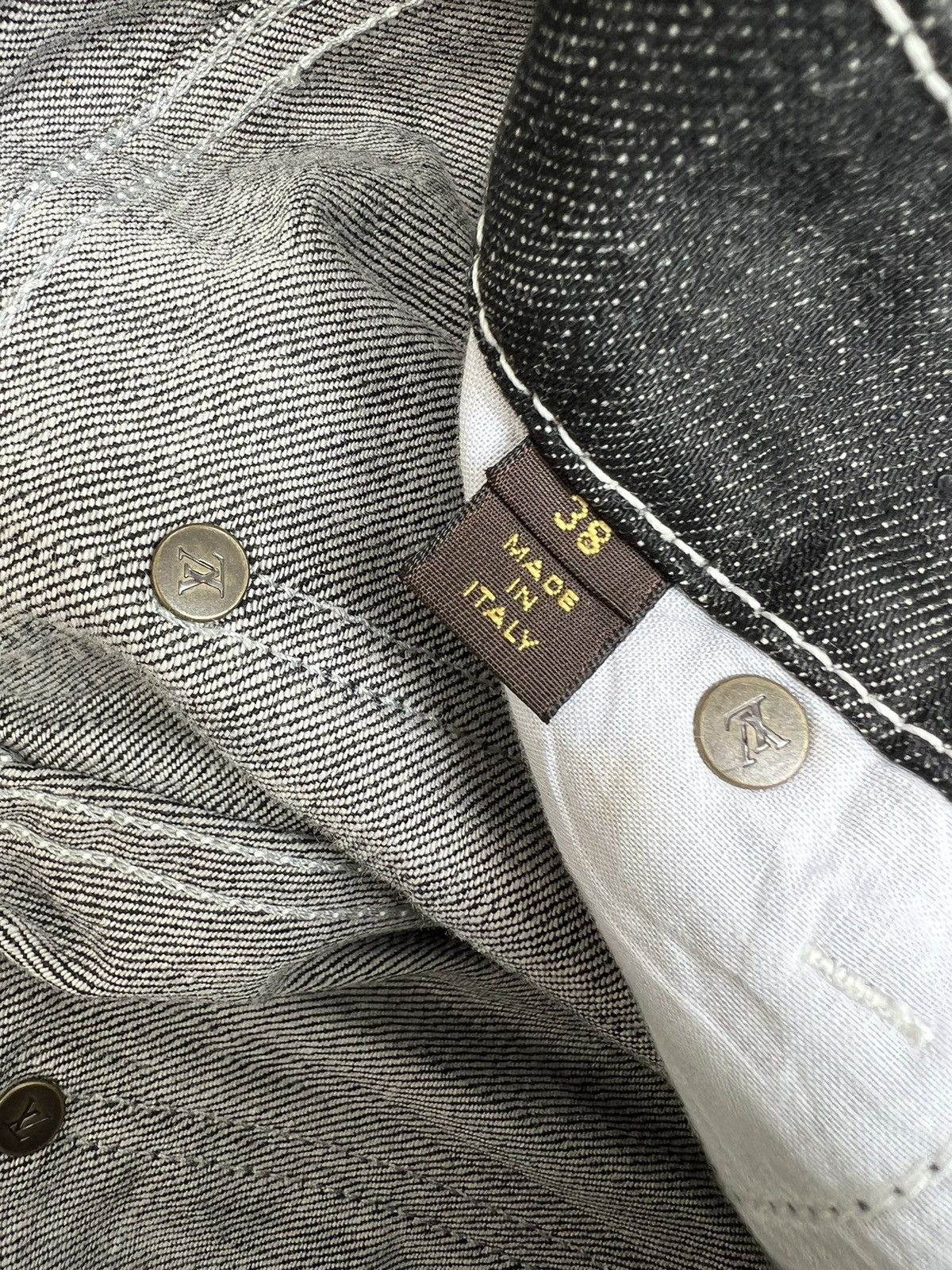 Louis Vuitton NWT LV Denim Flare Jeans Size 26" / US 2 / IT 38 - 17 Thumbnail