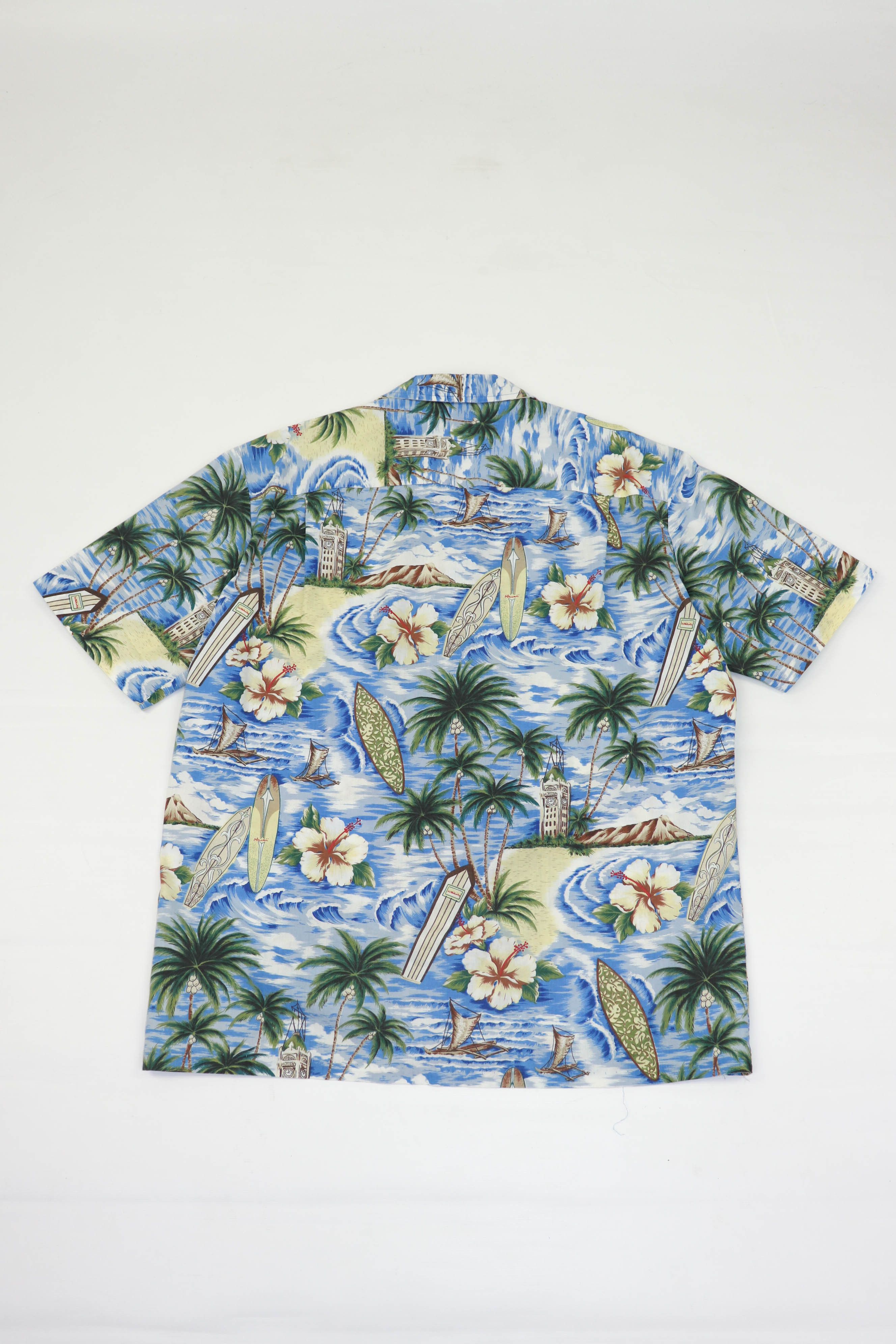 Vintage Vintage 90's Hawaiian U.S.A. Printed Graphics Summer Shirt Size US L / EU 52-54 / 3 - 2 Thumbnail