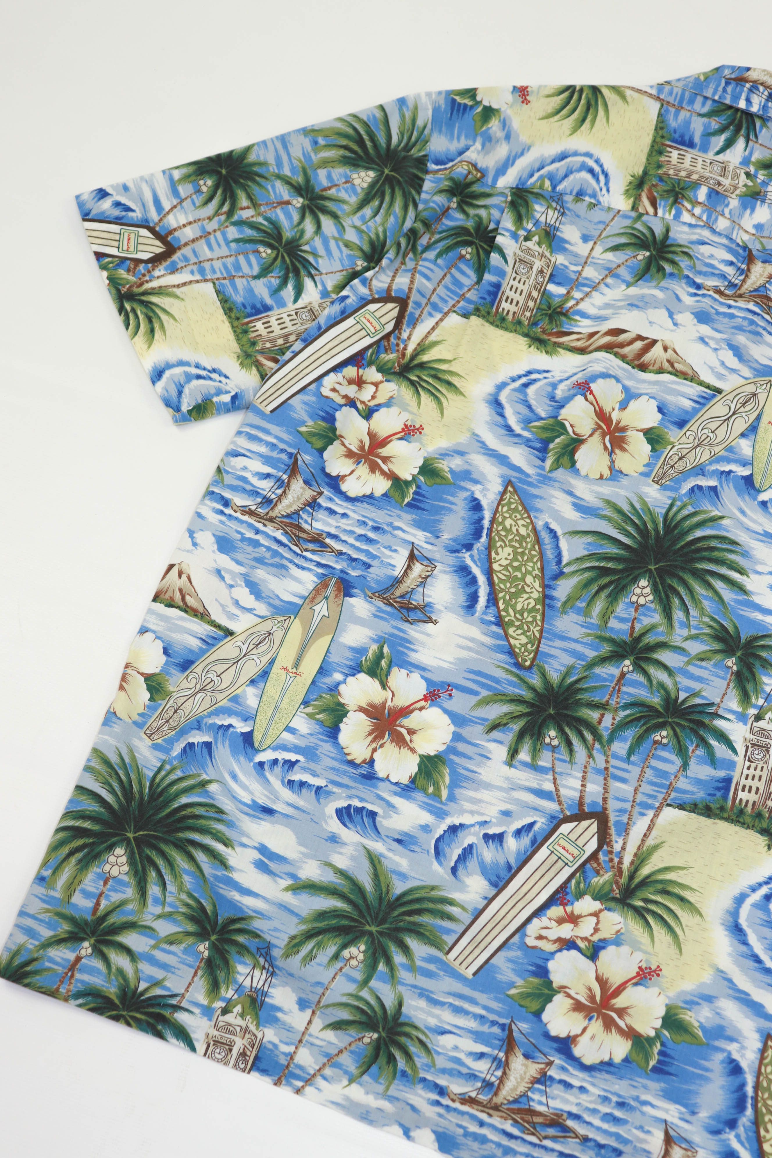 Vintage Vintage 90's Hawaiian U.S.A. Printed Graphics Summer Shirt Size US L / EU 52-54 / 3 - 13 Thumbnail