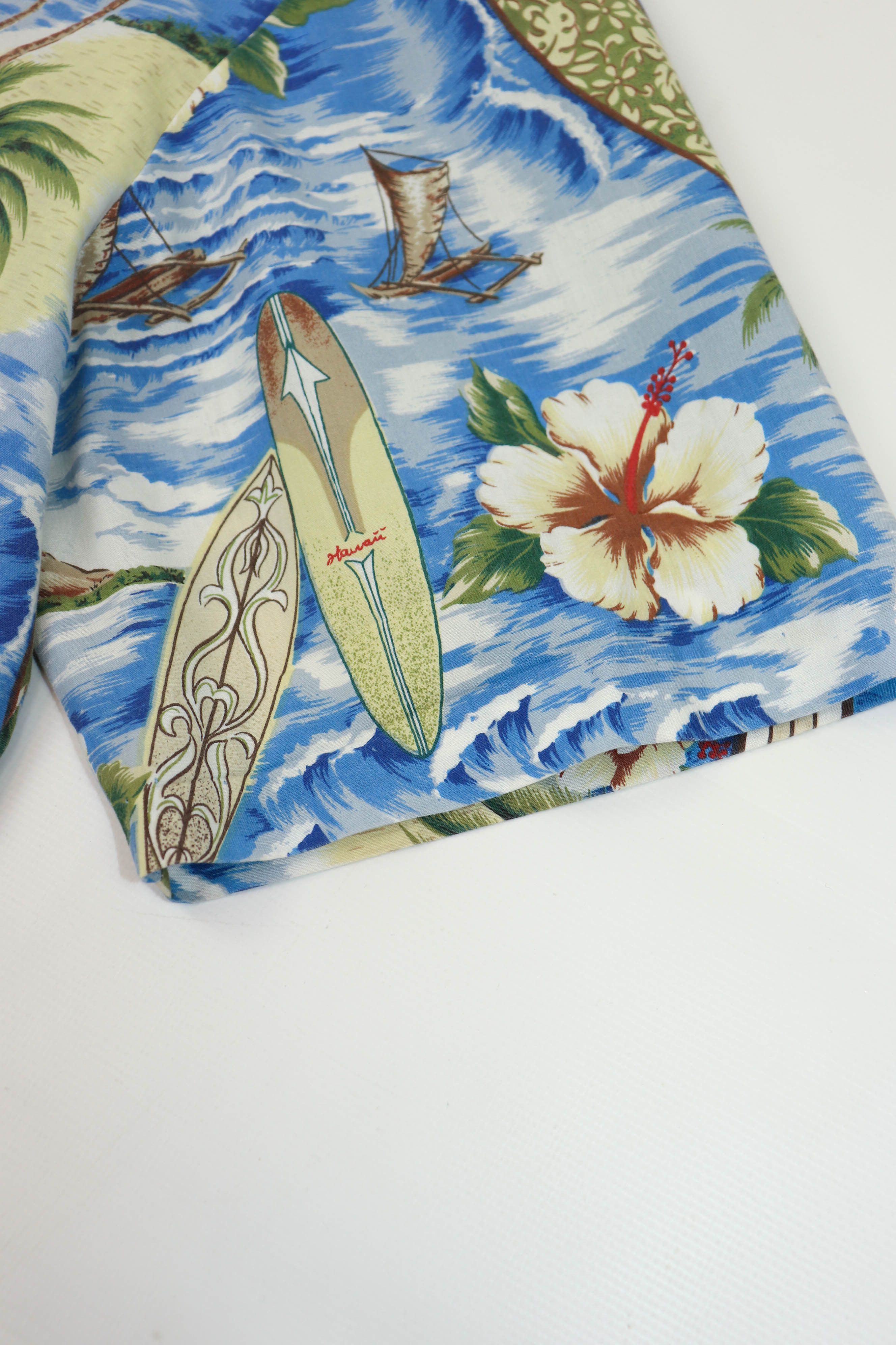 Vintage Vintage 90's Hawaiian U.S.A. Printed Graphics Summer Shirt Size US L / EU 52-54 / 3 - 7 Thumbnail
