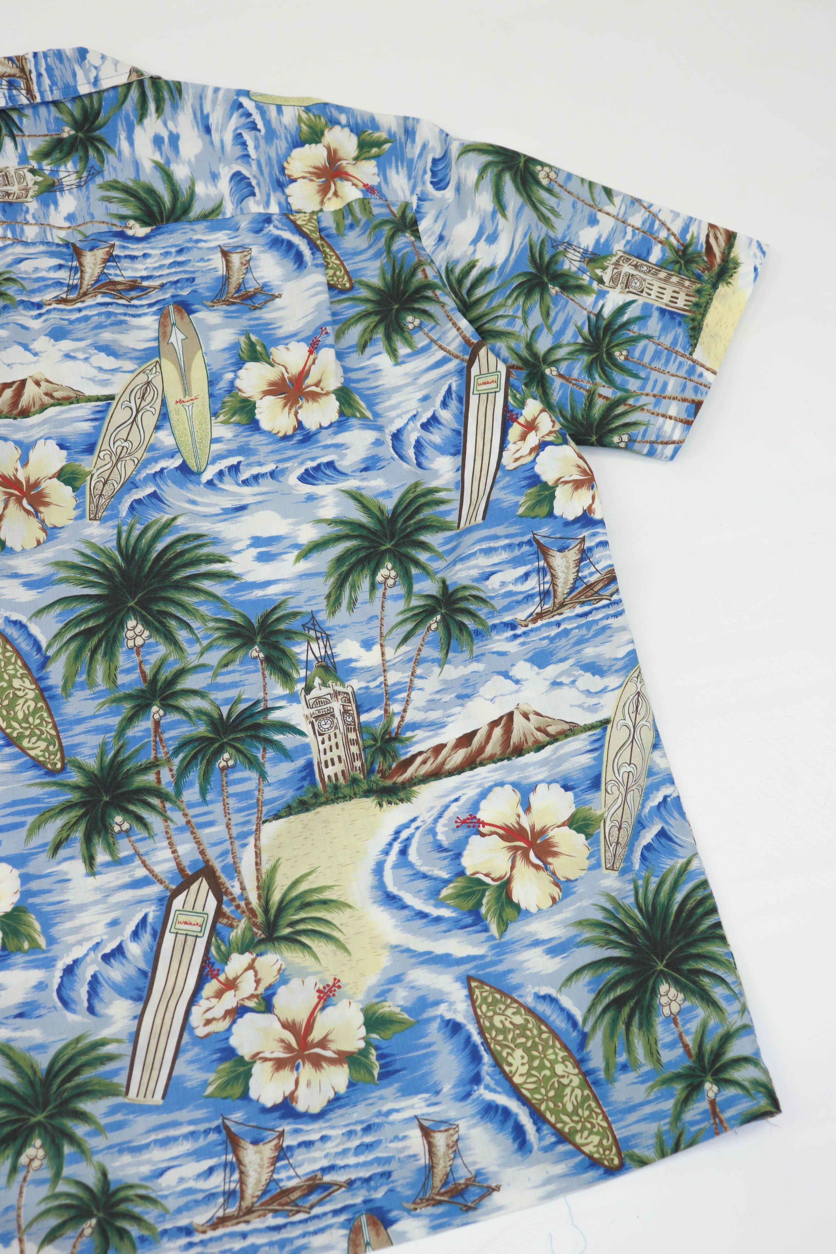 Vintage Vintage 90's Hawaiian U.S.A. Printed Graphics Summer Shirt Size US L / EU 52-54 / 3 - 14 Thumbnail