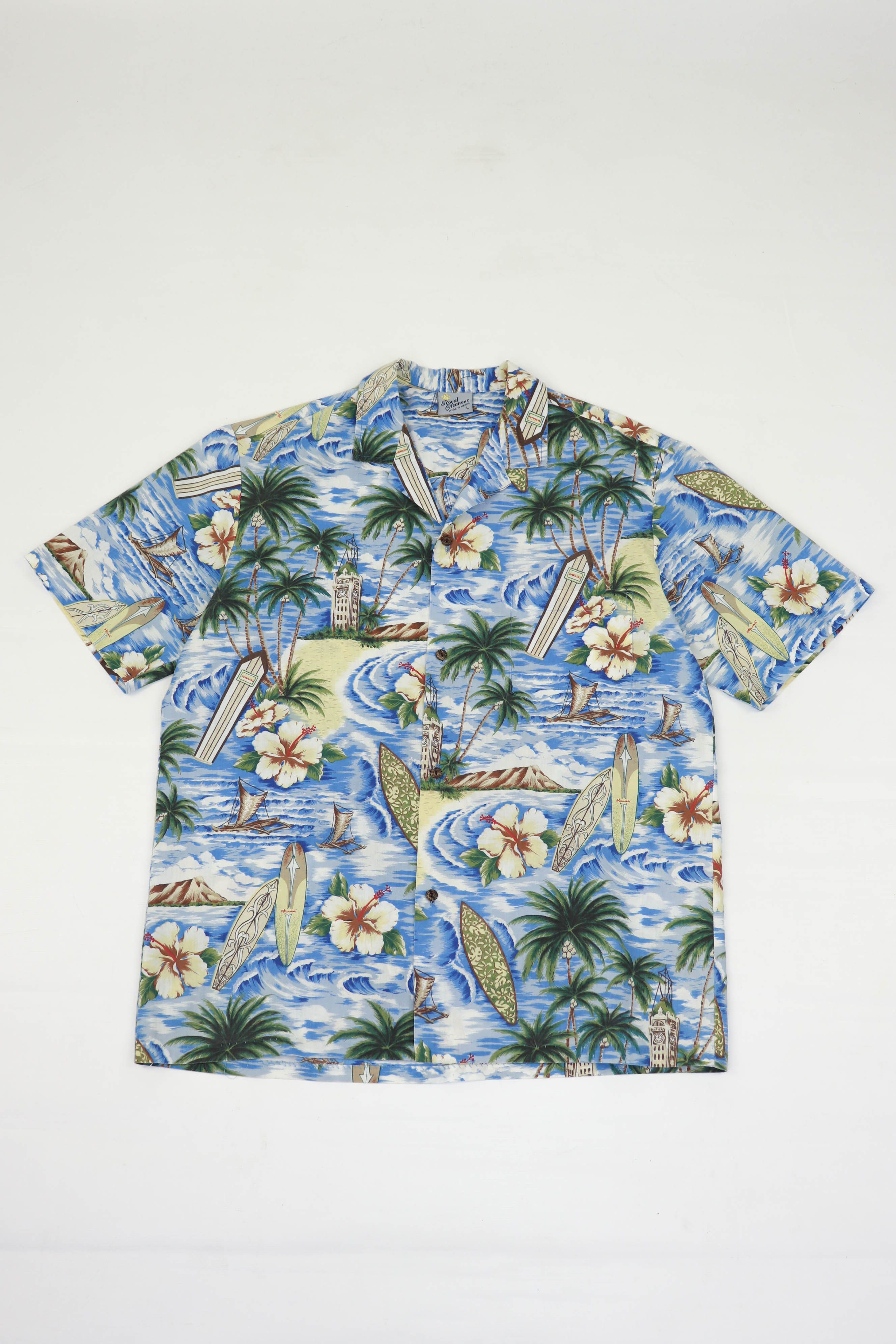 Vintage Vintage 90's Hawaiian U.S.A. Printed Graphics Summer Shirt Size US L / EU 52-54 / 3 - 1 Thumbnail