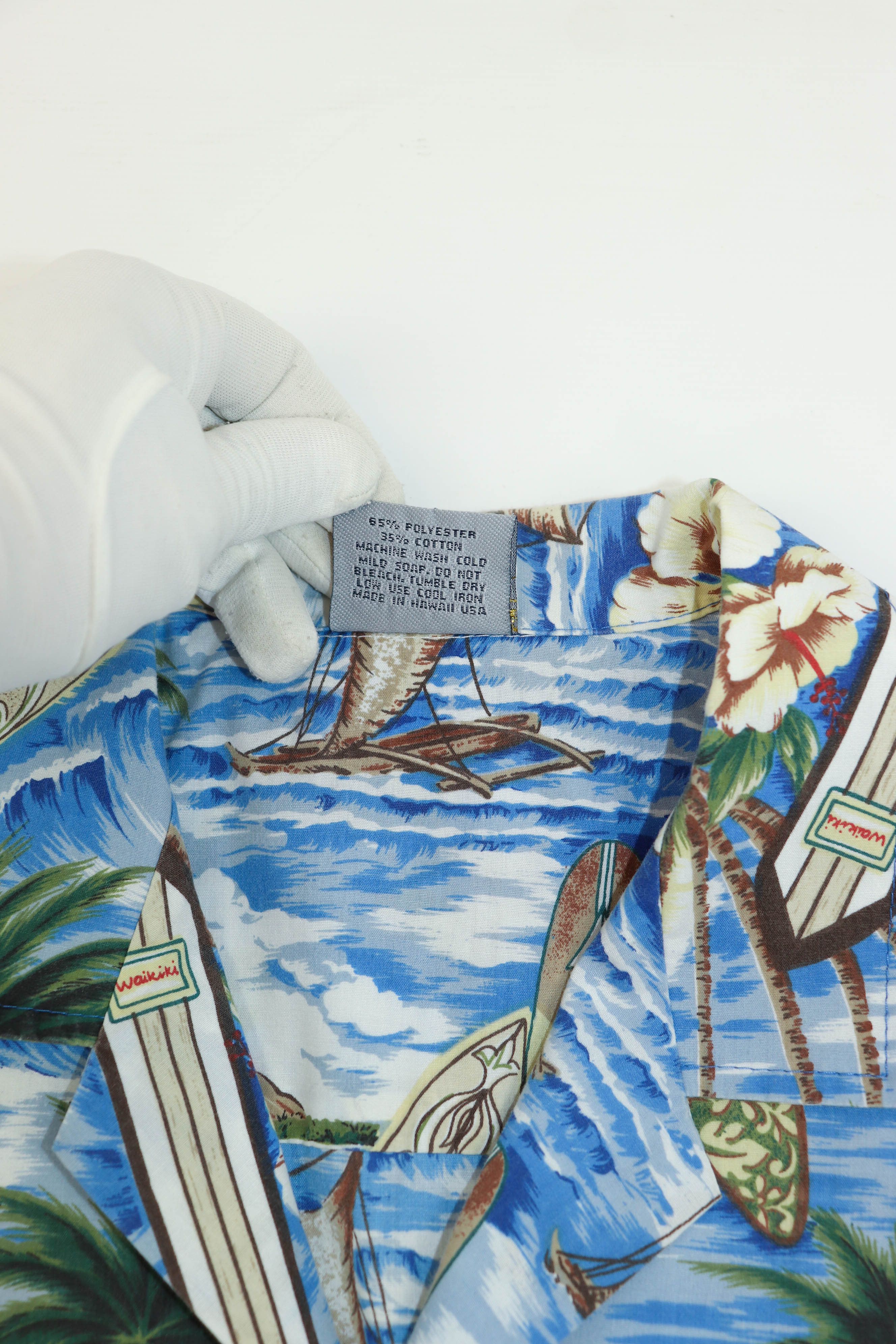 Vintage Vintage 90's Hawaiian U.S.A. Printed Graphics Summer Shirt Size US L / EU 52-54 / 3 - 16 Thumbnail