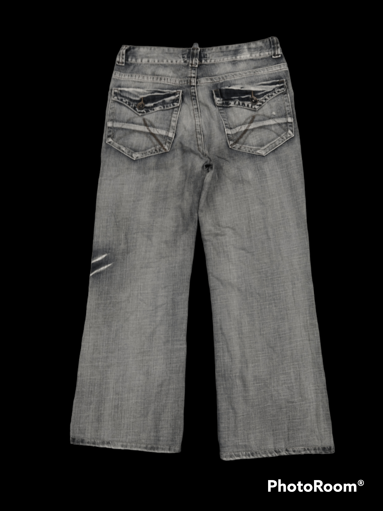 Other BAGGY SICK WASHED GREY PUETON DENIM PANTS Size US 32 / EU 48 - 2 Thumbnail