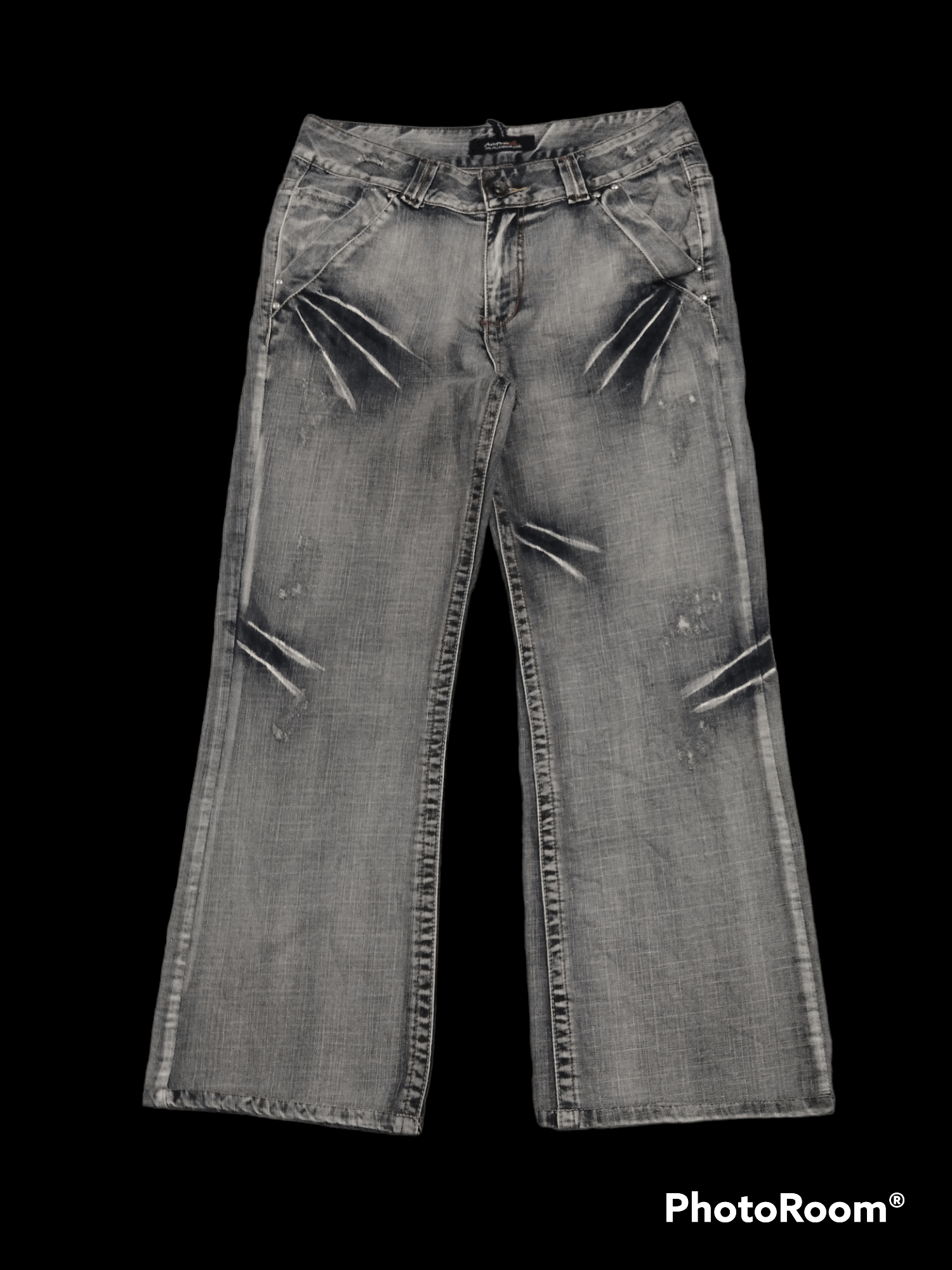 Other BAGGY SICK WASHED GREY PUETON DENIM PANTS Size US 32 / EU 48 - 1 Thumbnail