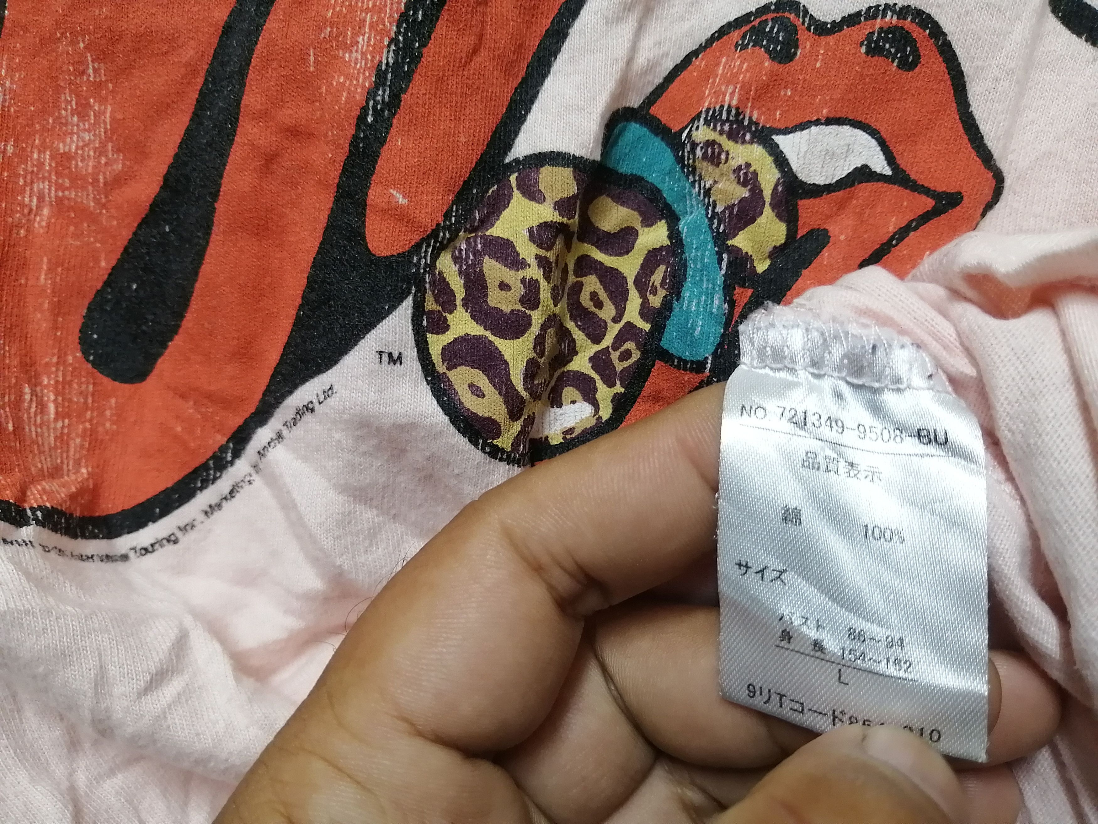 Band Tees × Vintage THE ROLLING STONES VERY RARE Size L / US 10 / IT 46 - 6 Thumbnail