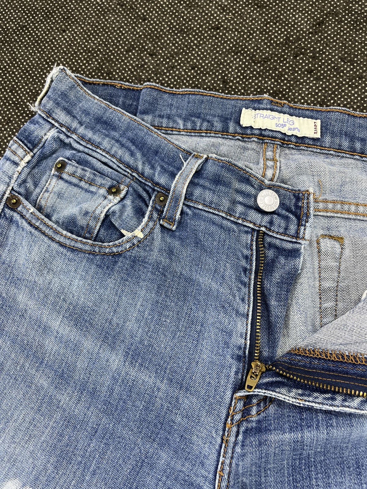 Levi's × Vintage Vintage Levis 505 Regular Paint Splash Jeans - JP077 Size 30" / US 8 / IT 44 - 6 Thumbnail