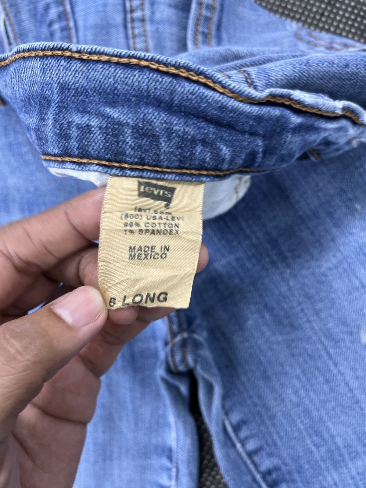 Levi's × Vintage Vintage Levis 505 Regular Paint Splash Jeans - JP077 Size 30" / US 8 / IT 44 - 8 Thumbnail