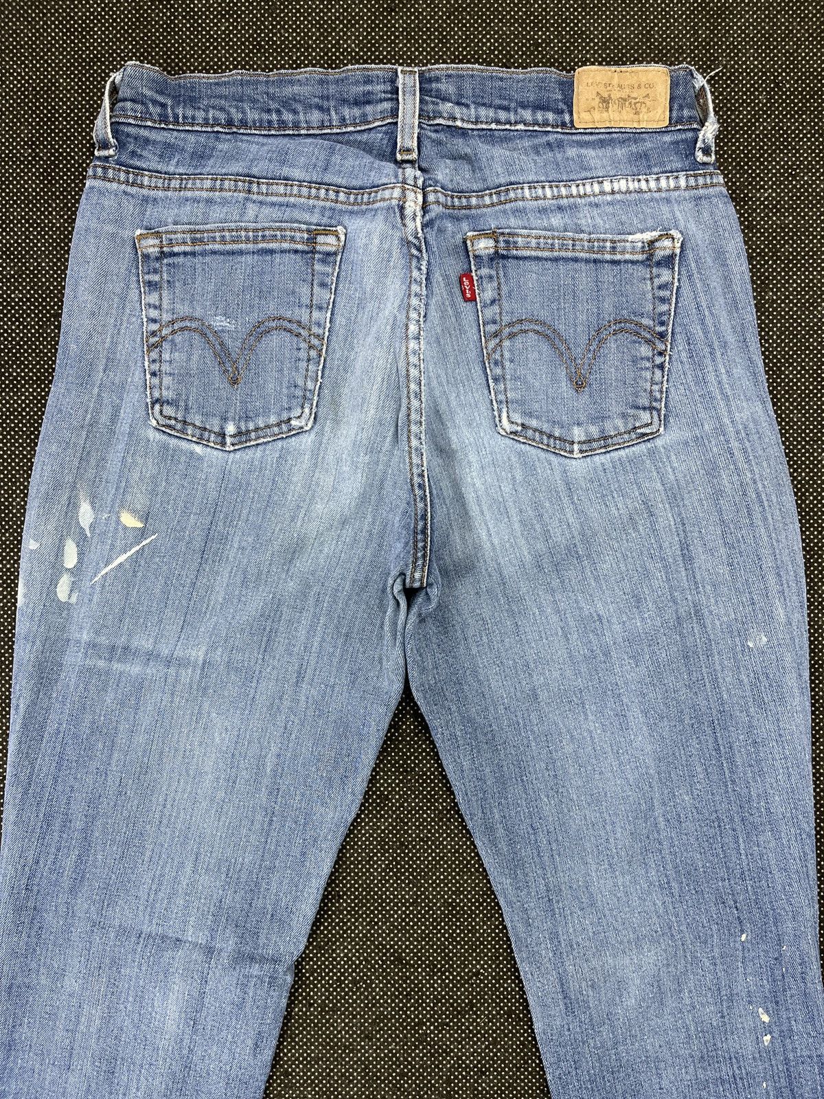 Levi's × Vintage Vintage Levis 505 Regular Paint Splash Jeans - JP077 Size 30" / US 8 / IT 44 - 4 Thumbnail
