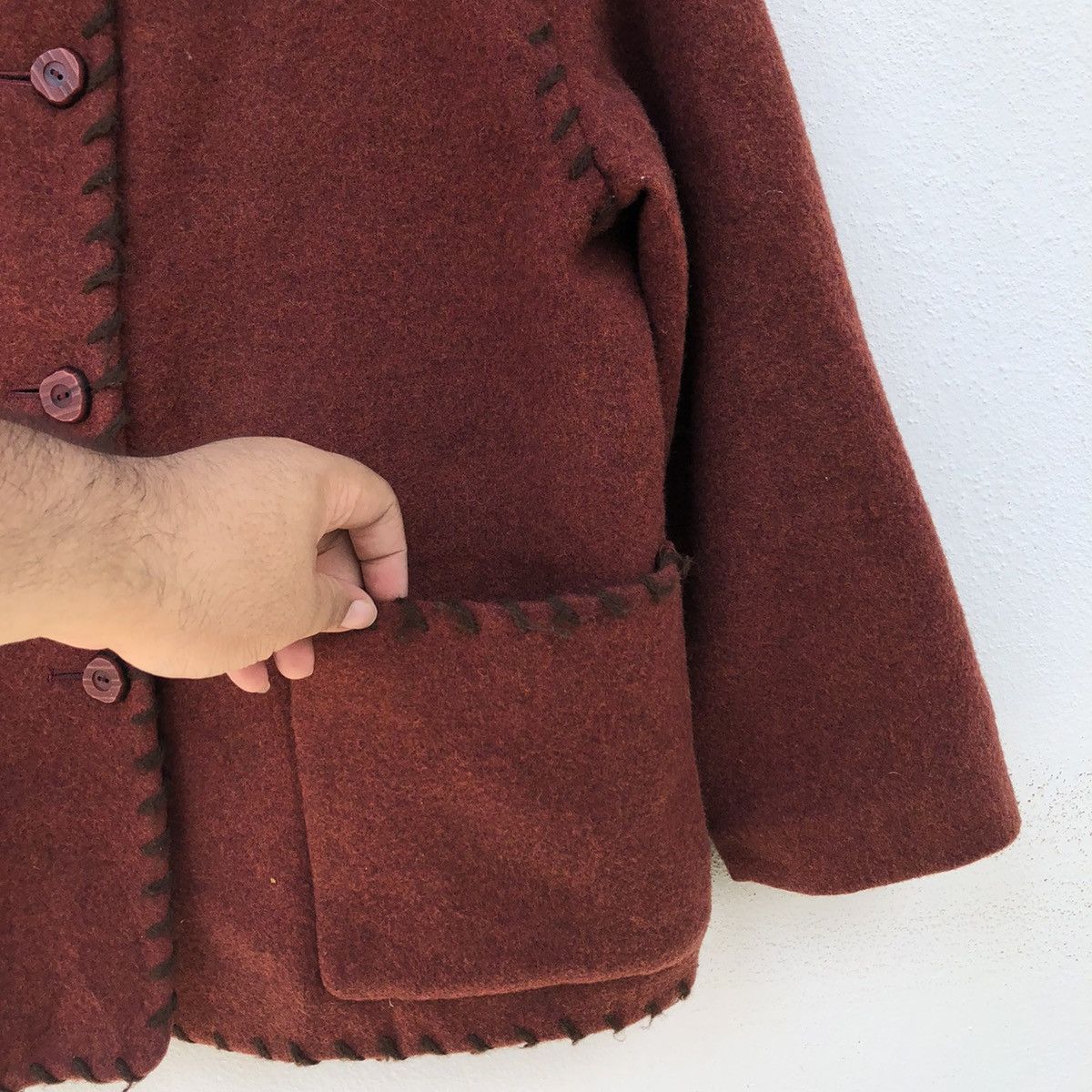 Japanese Brand VINTAGE CLAUDE LEMA BUTTON JACKET INSPIRED BY KAPITAL JAPAN Size US M / EU 48-50 / 2 - 4 Thumbnail