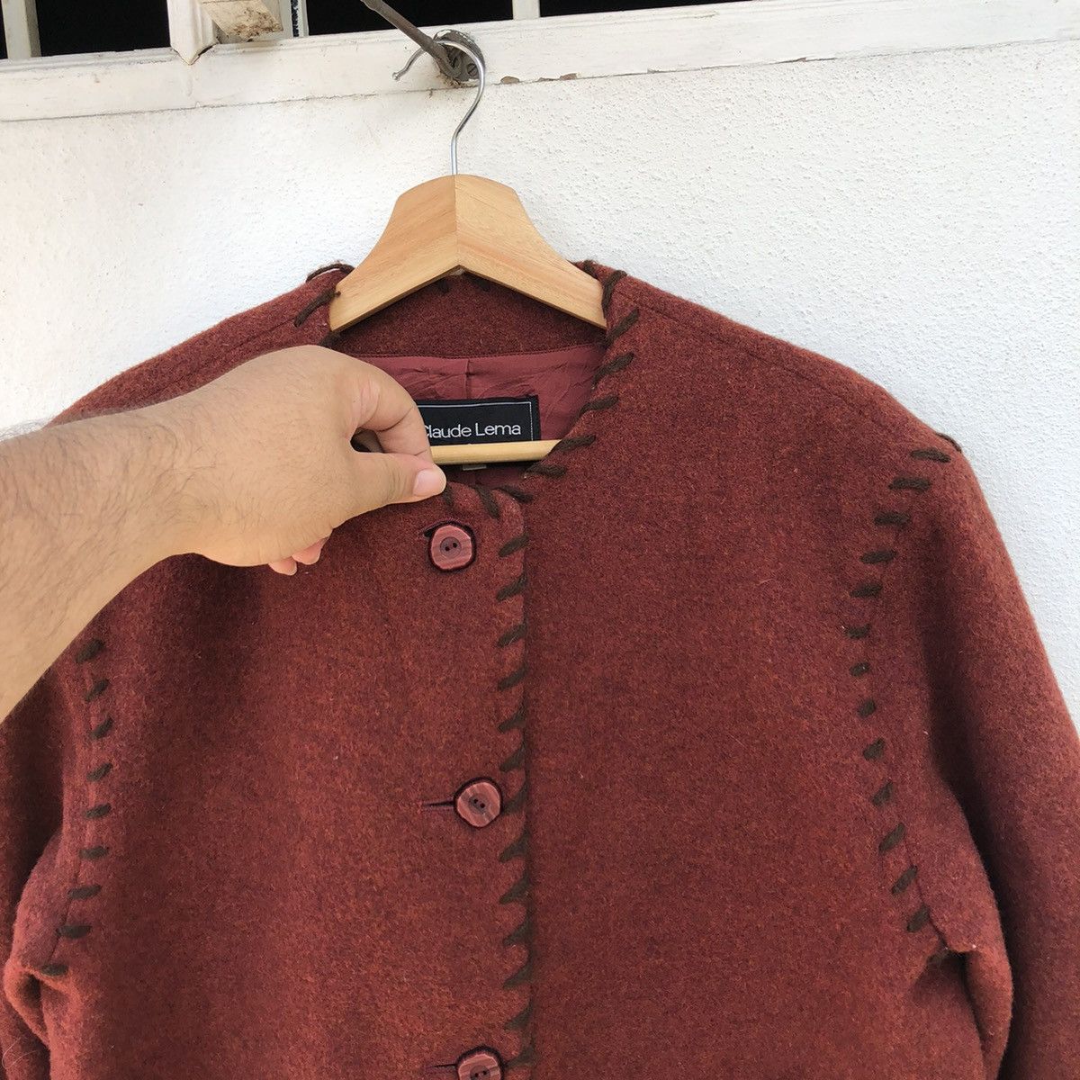 Japanese Brand VINTAGE CLAUDE LEMA BUTTON JACKET INSPIRED BY KAPITAL JAPAN Size US M / EU 48-50 / 2 - 3 Thumbnail