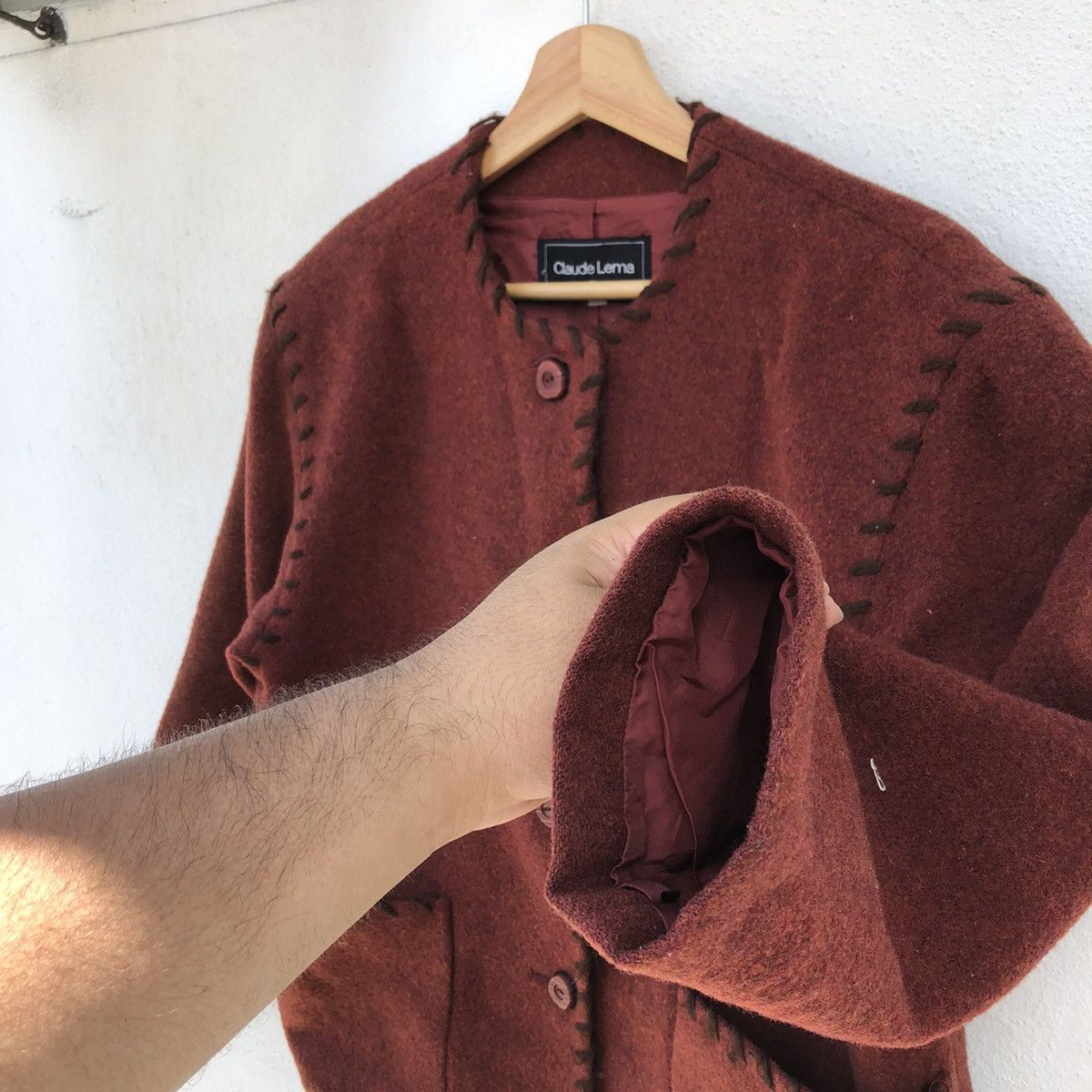 Japanese Brand VINTAGE CLAUDE LEMA BUTTON JACKET INSPIRED BY KAPITAL JAPAN Size US M / EU 48-50 / 2 - 5 Thumbnail