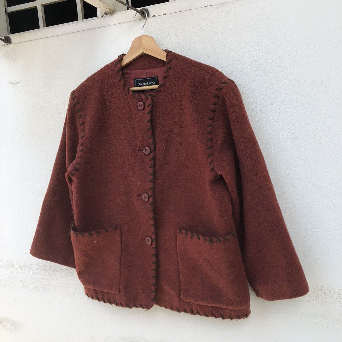 Japanese Brand VINTAGE CLAUDE LEMA BUTTON JACKET INSPIRED BY KAPITAL JAPAN Size US M / EU 48-50 / 2 - 2 Thumbnail